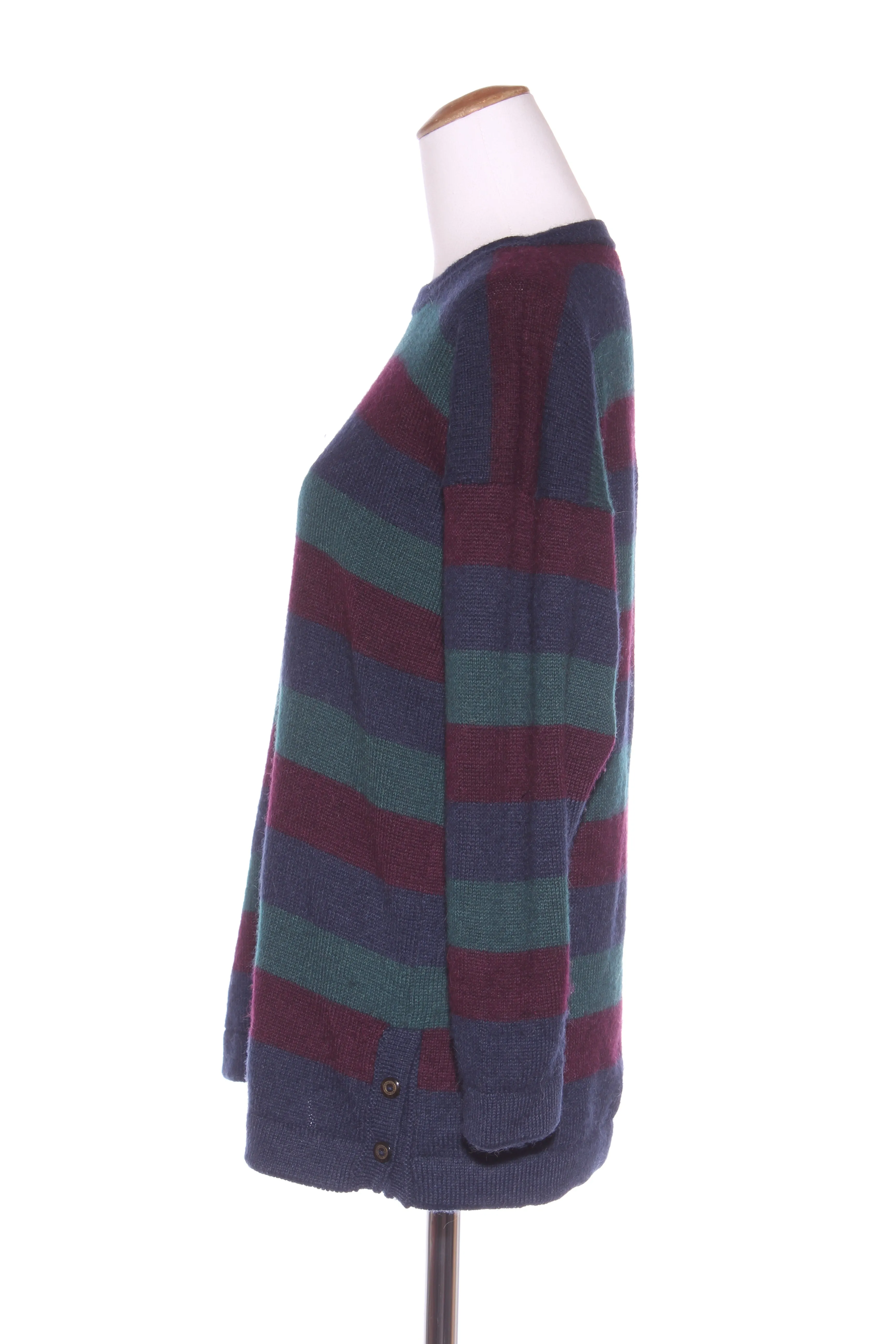 ADOBE KNITS (NZ) Soft alpaca stripe knit jumper! 12-14