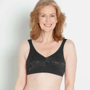 All Over Lace Microfiber Pocketed Especially For You Bra Black/Bilateral