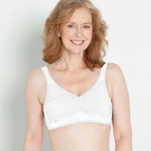 All Over Lace Microfiber Pocketed Especially For You Bra White/Right