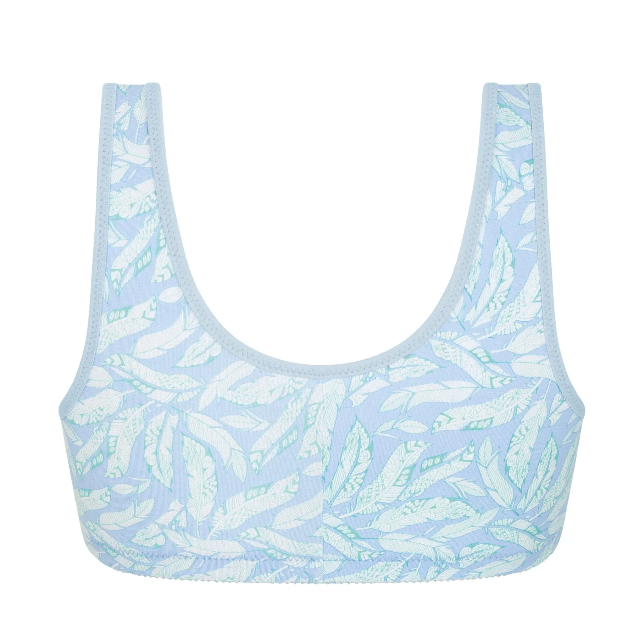 Amoena® Frances Wire-Free Leisure Bra Light Blue/Aqua