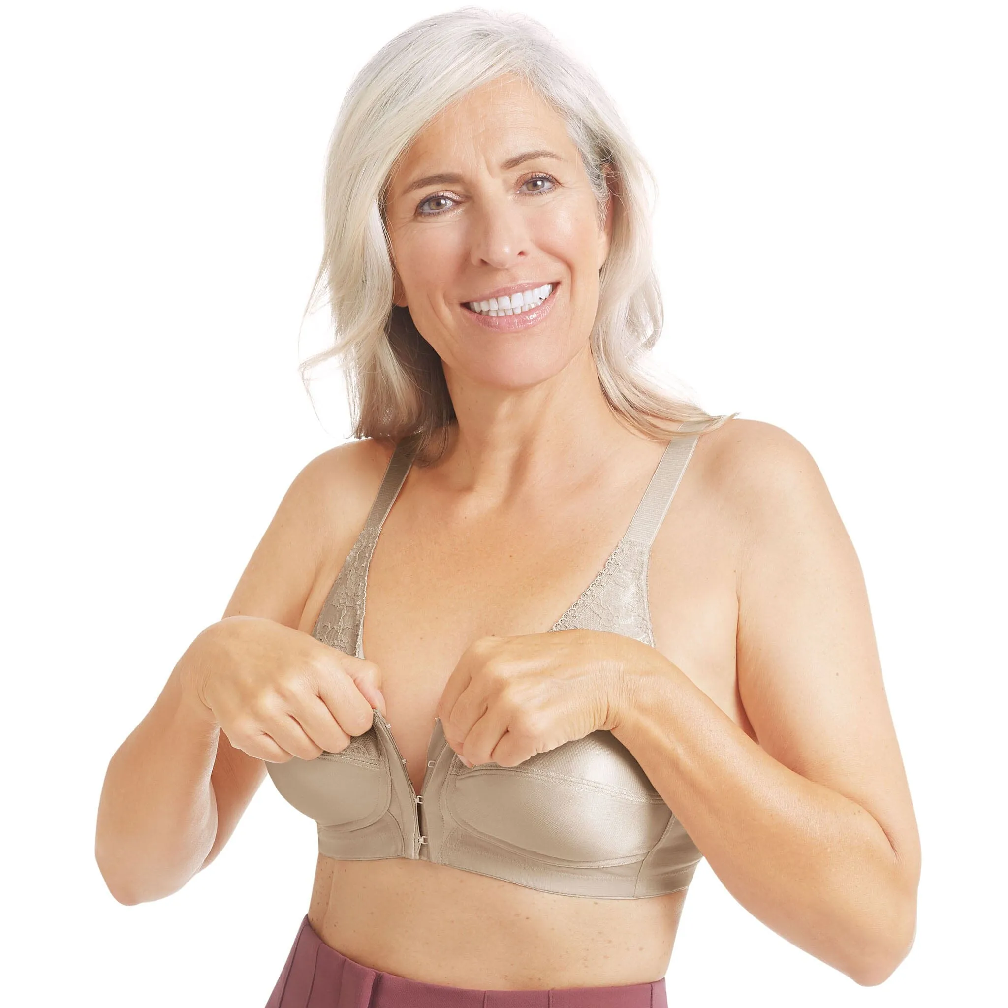 Amoena® Nancy Front Closure Bra Rose Nude