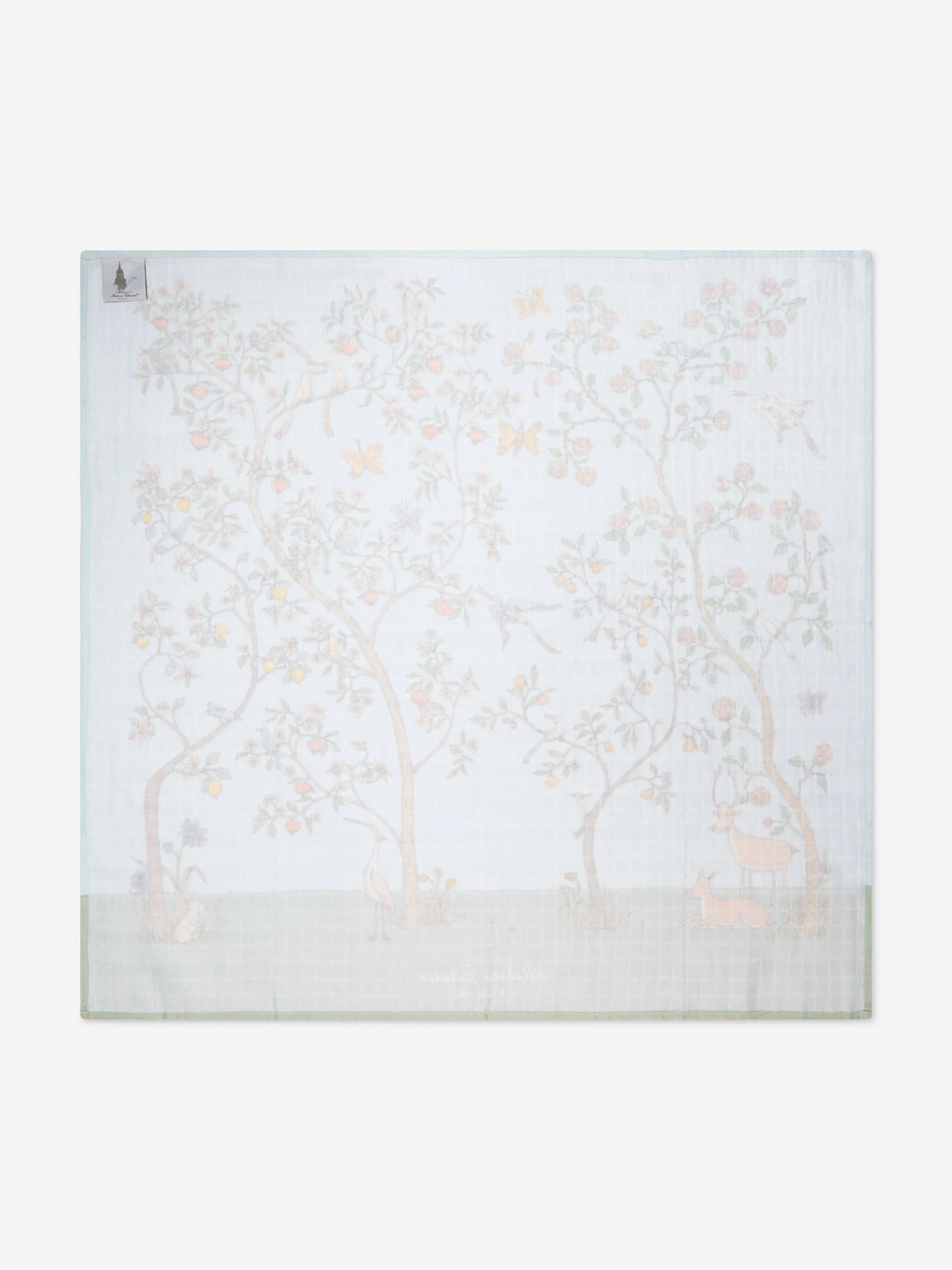 Atelier Choux Baby Boys In Bloom Swaddle in Blue (100cm)