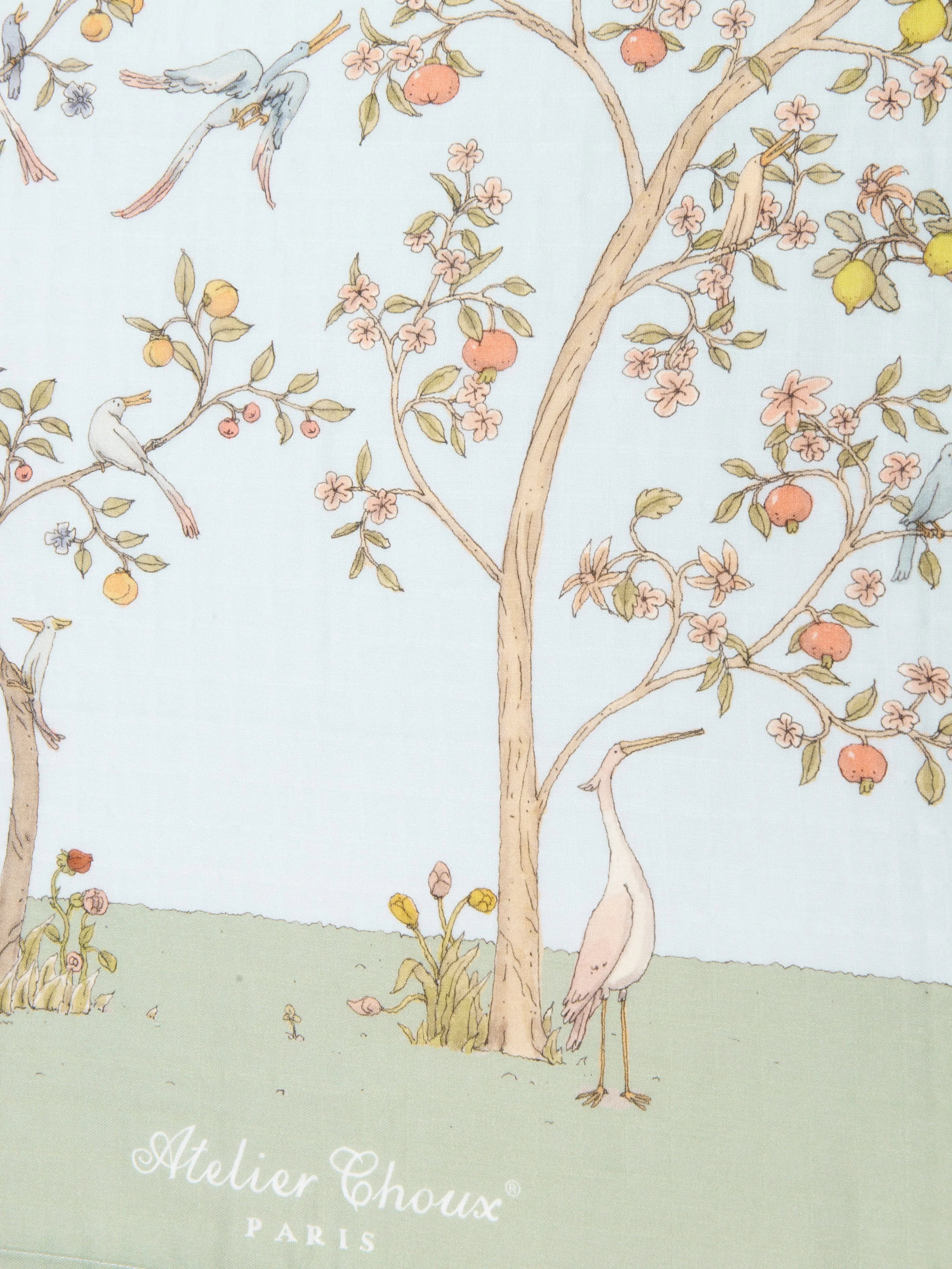 Atelier Choux Baby Boys In Bloom Swaddle in Blue (100cm)