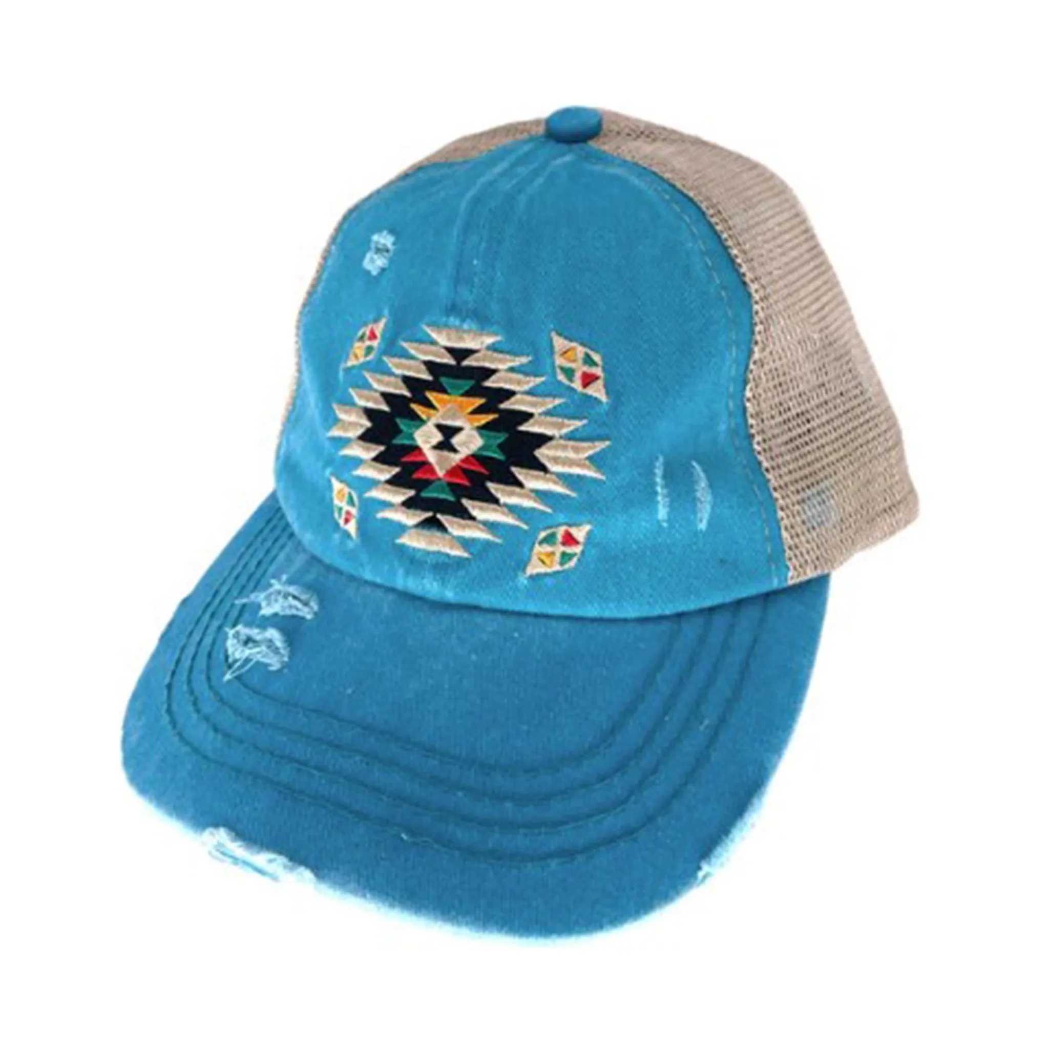 Aztec Criss Cross Pony Cap