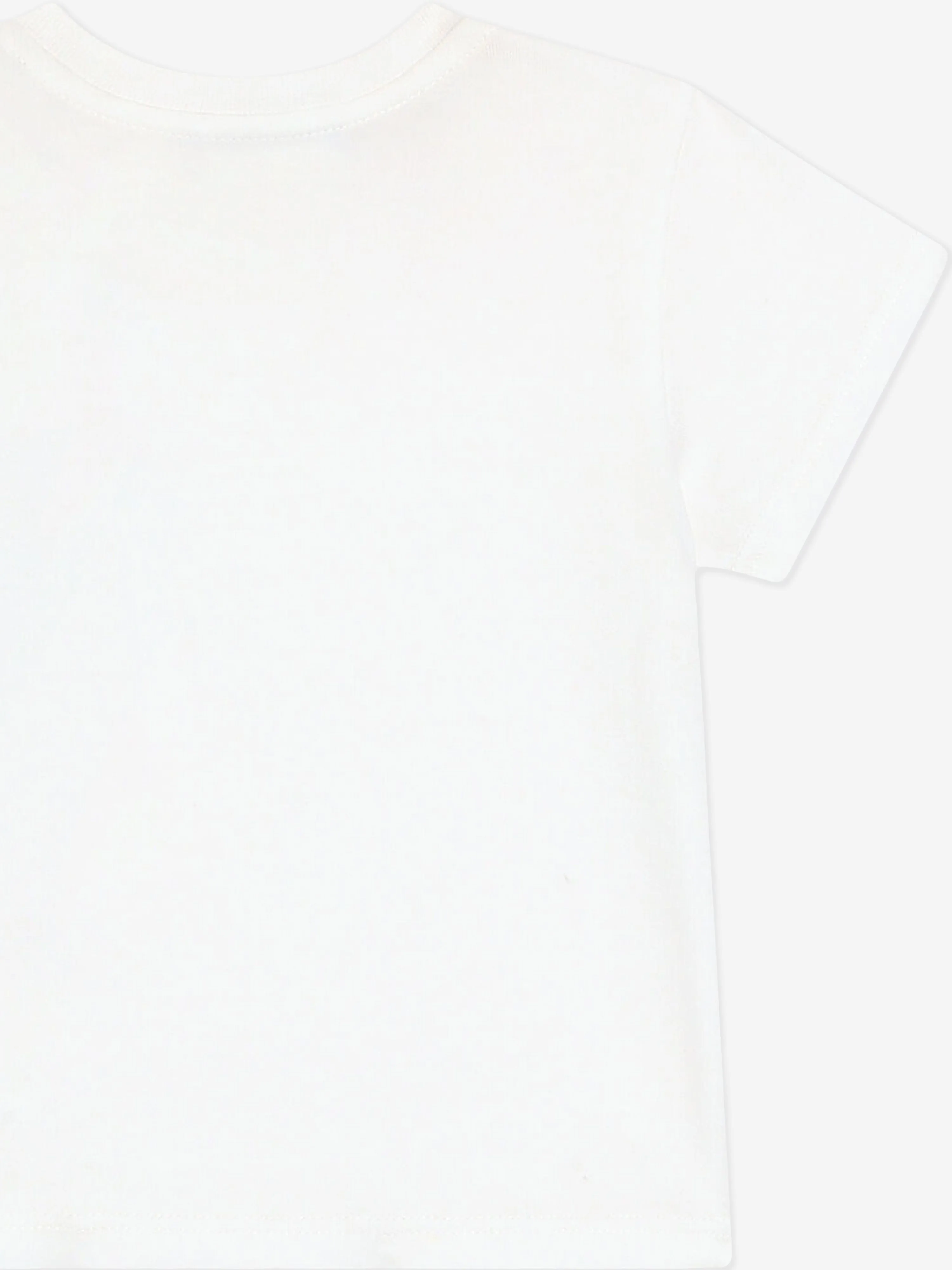 Baby Boys Striped Pocket T-Shirt in White
