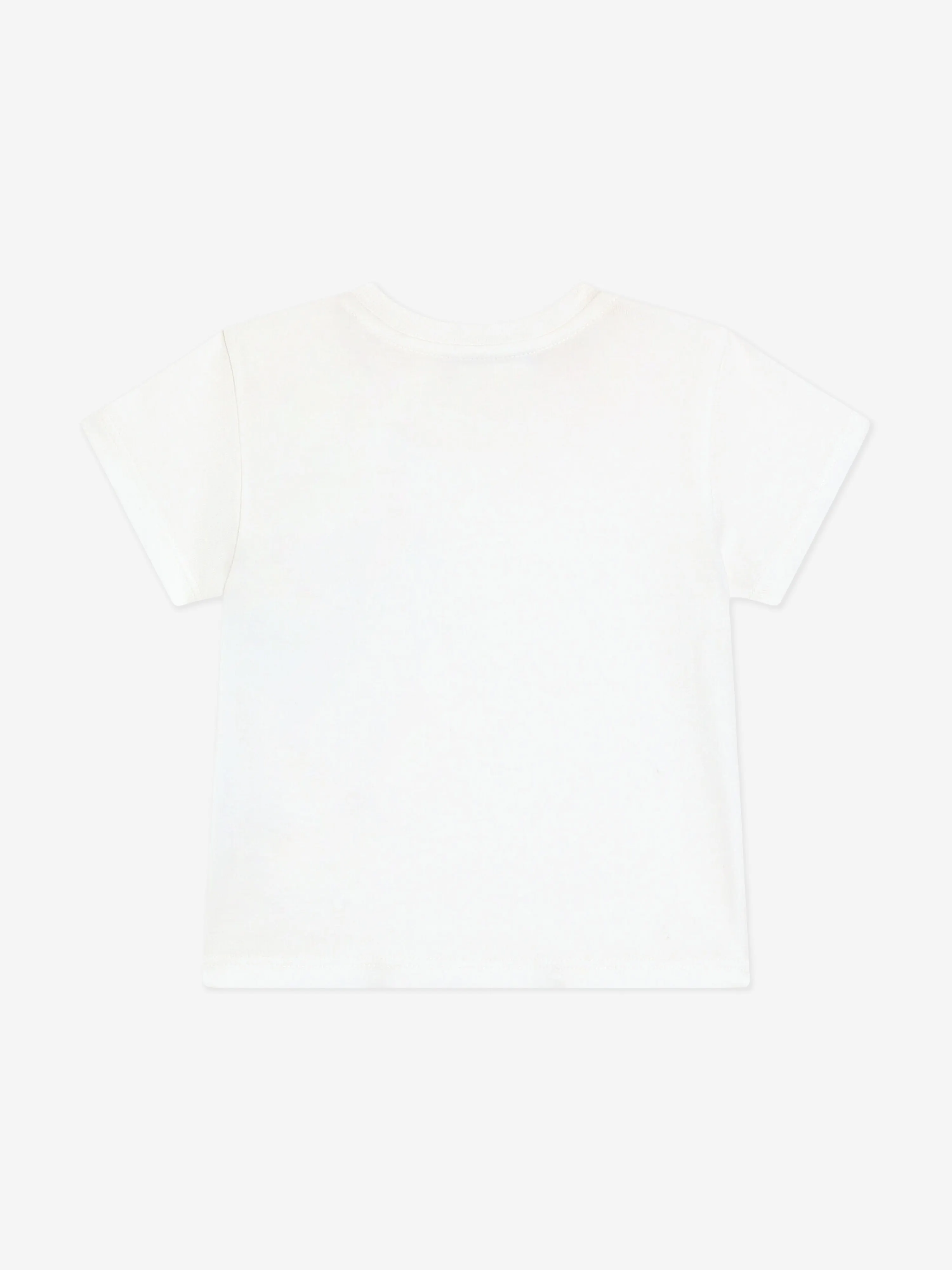 Baby Boys Striped Pocket T-Shirt in White