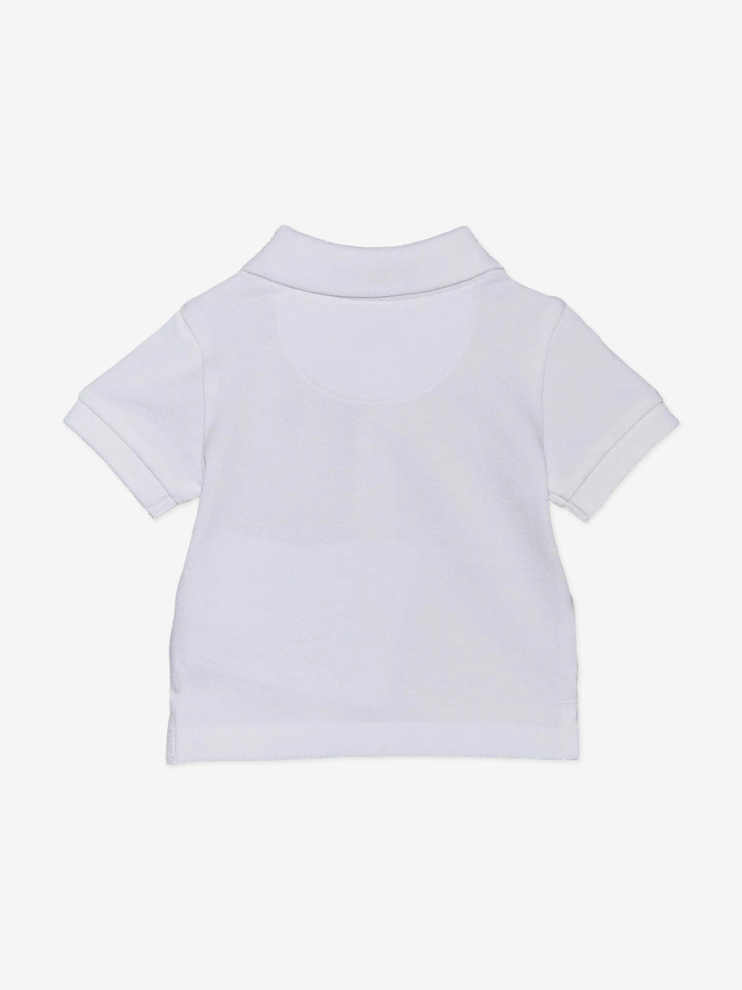 Baby Boys Summer Pique Polo Shirt in White