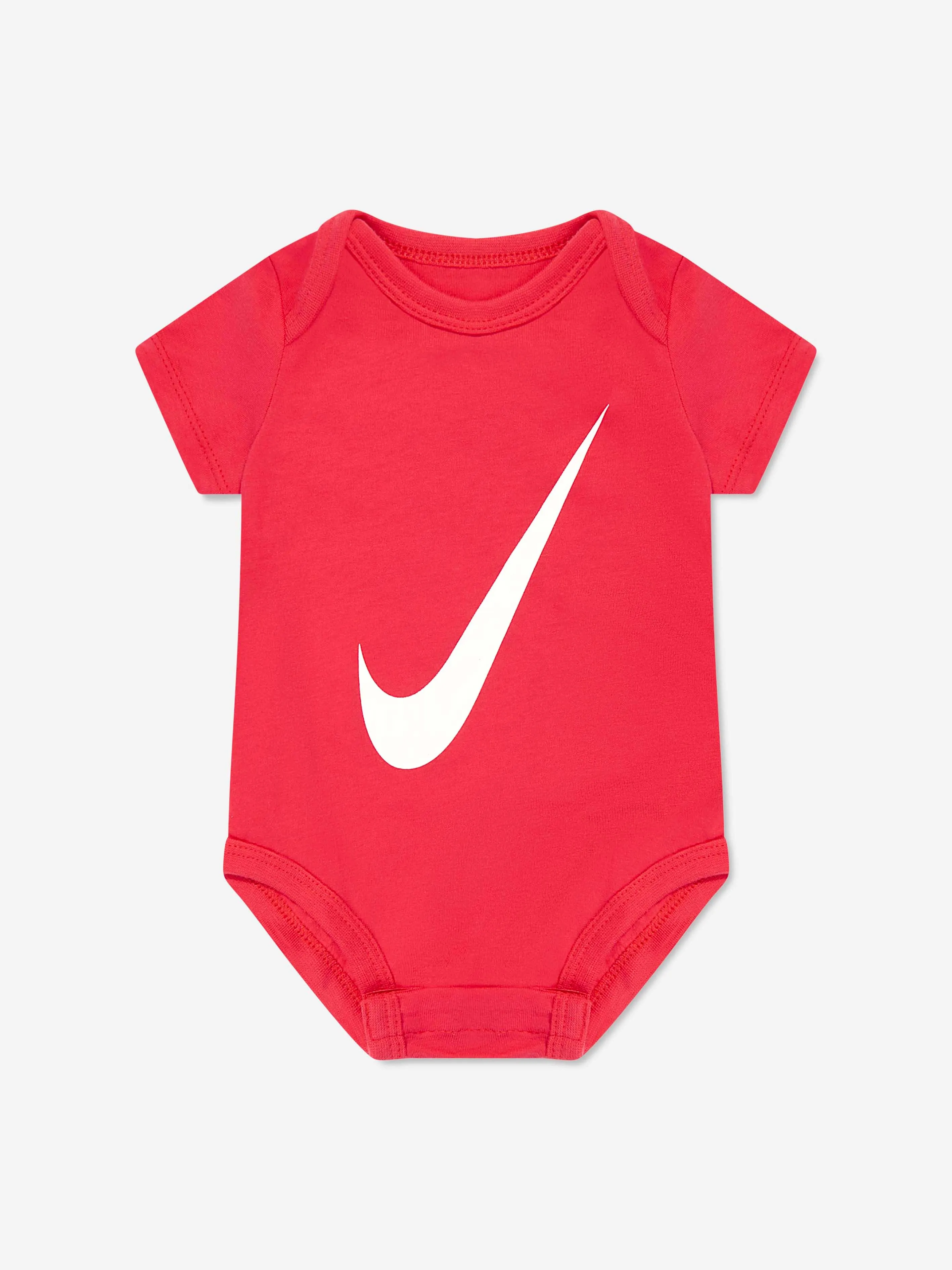 Baby Boys Swoosh 3 Pack Bodysuit Set in Multicolour