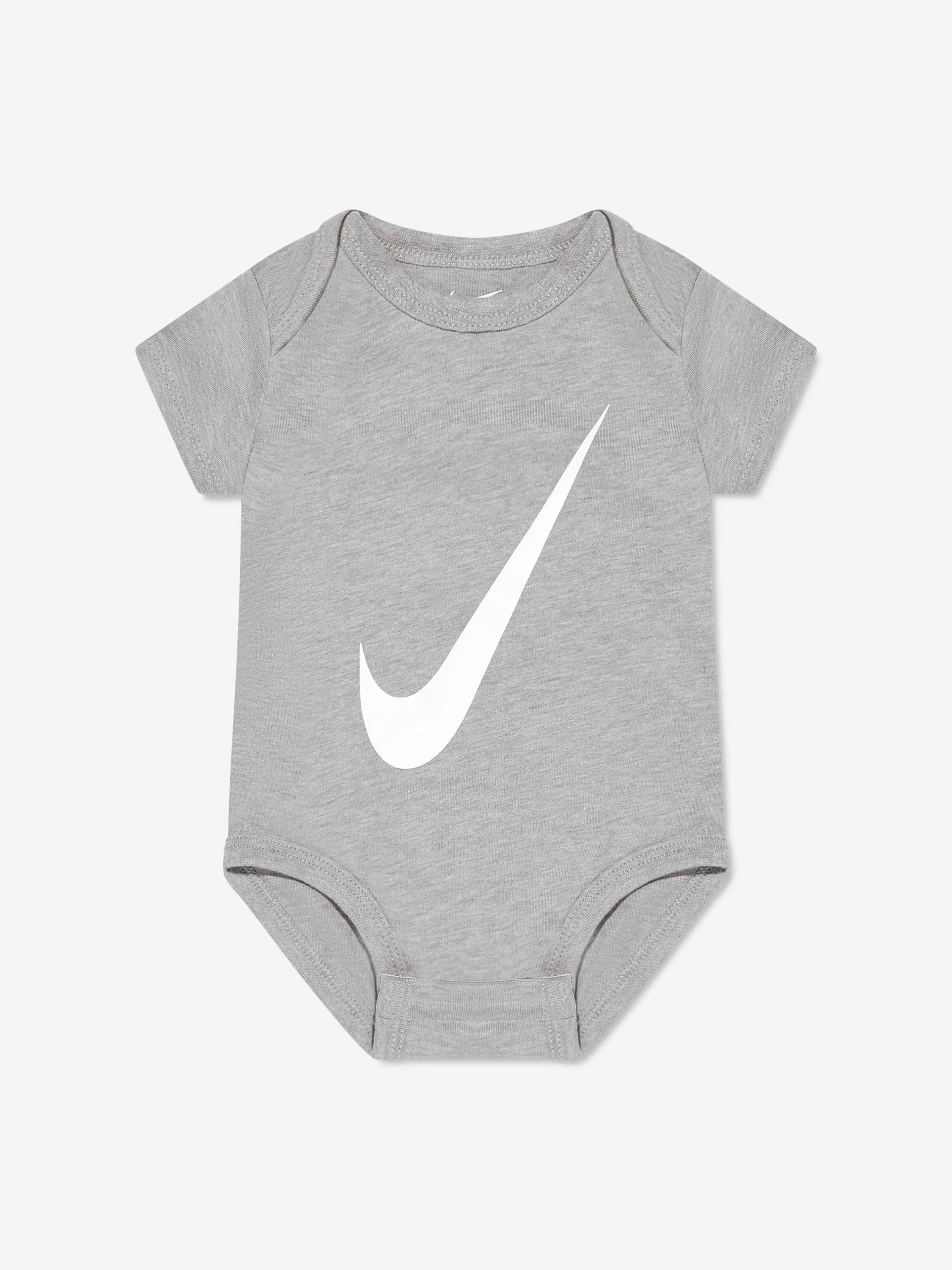 Baby Boys Swoosh 3 Pack Bodysuit Set in Multicolour
