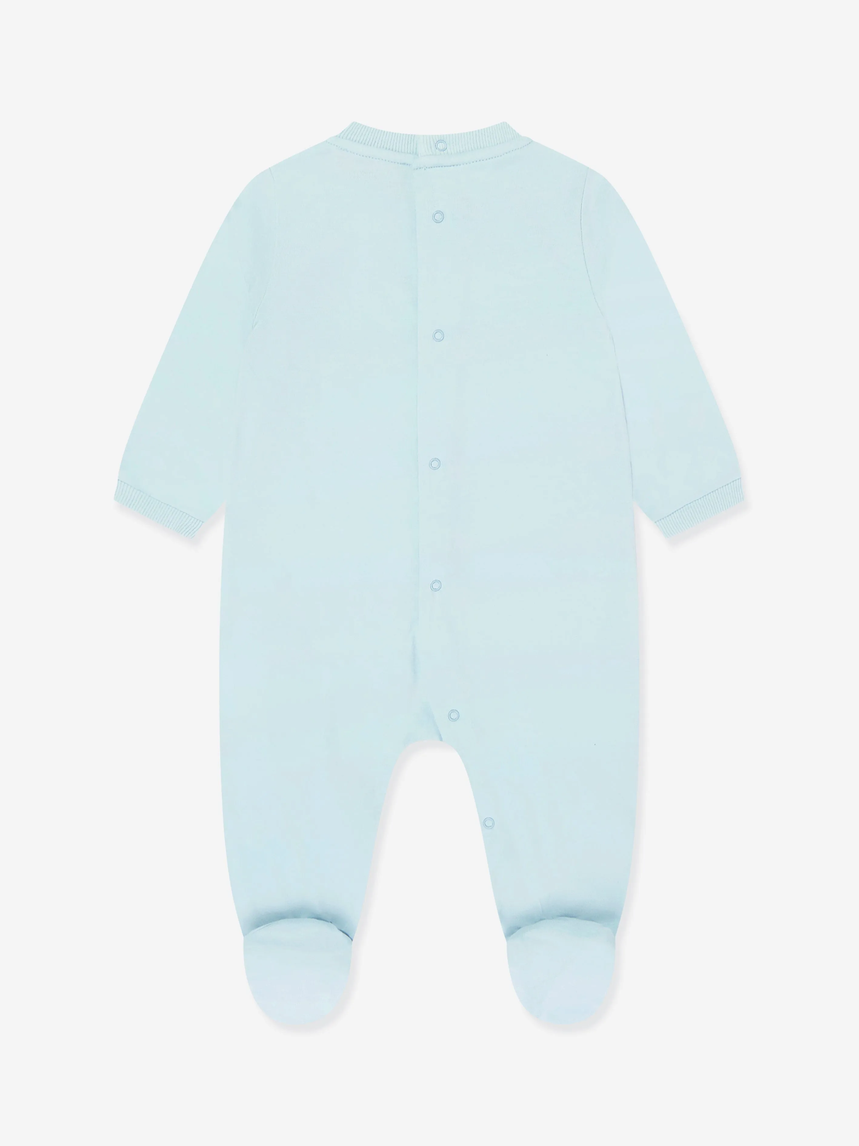 Baby Boys Teddy Bear Logo Babygrow Set in Blue