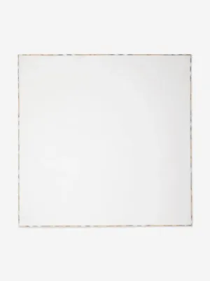 Baby Check Pip Blanket in White (100cm)