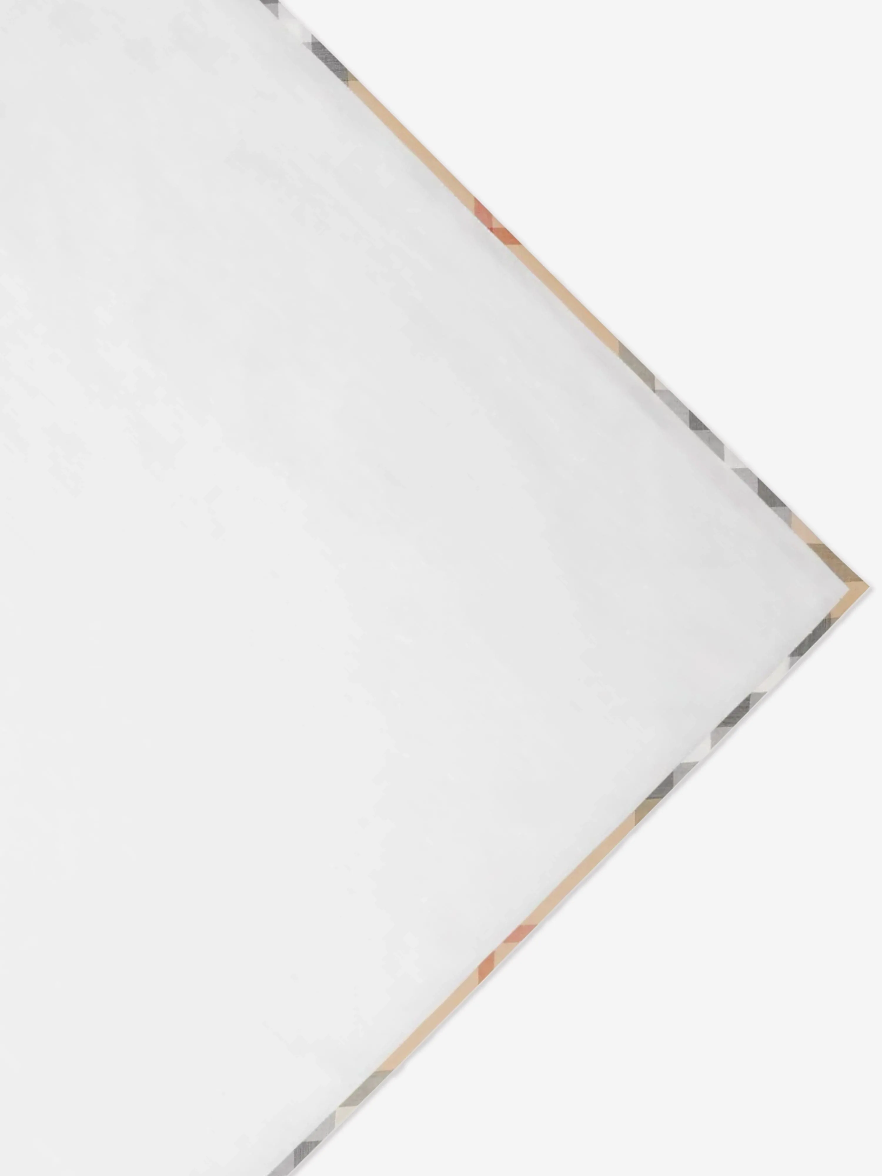 Baby Check Pip Blanket in White (100cm)