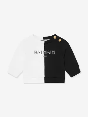 Baby Colourblock Sweatshirt in White