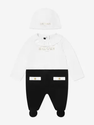 Baby Girls Babygrow Gift Set in White