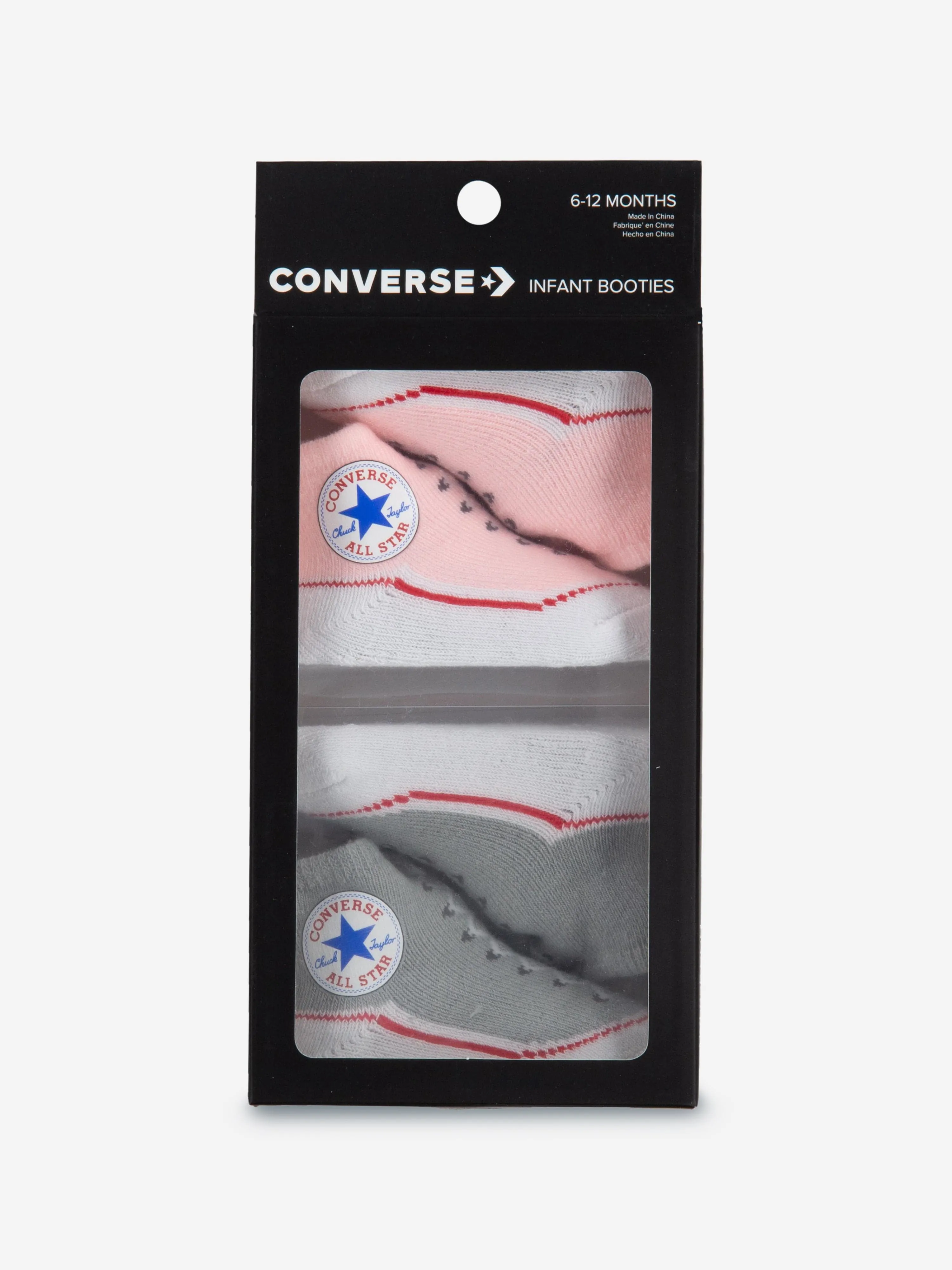 Baby Girls Chuck Booties in Pink