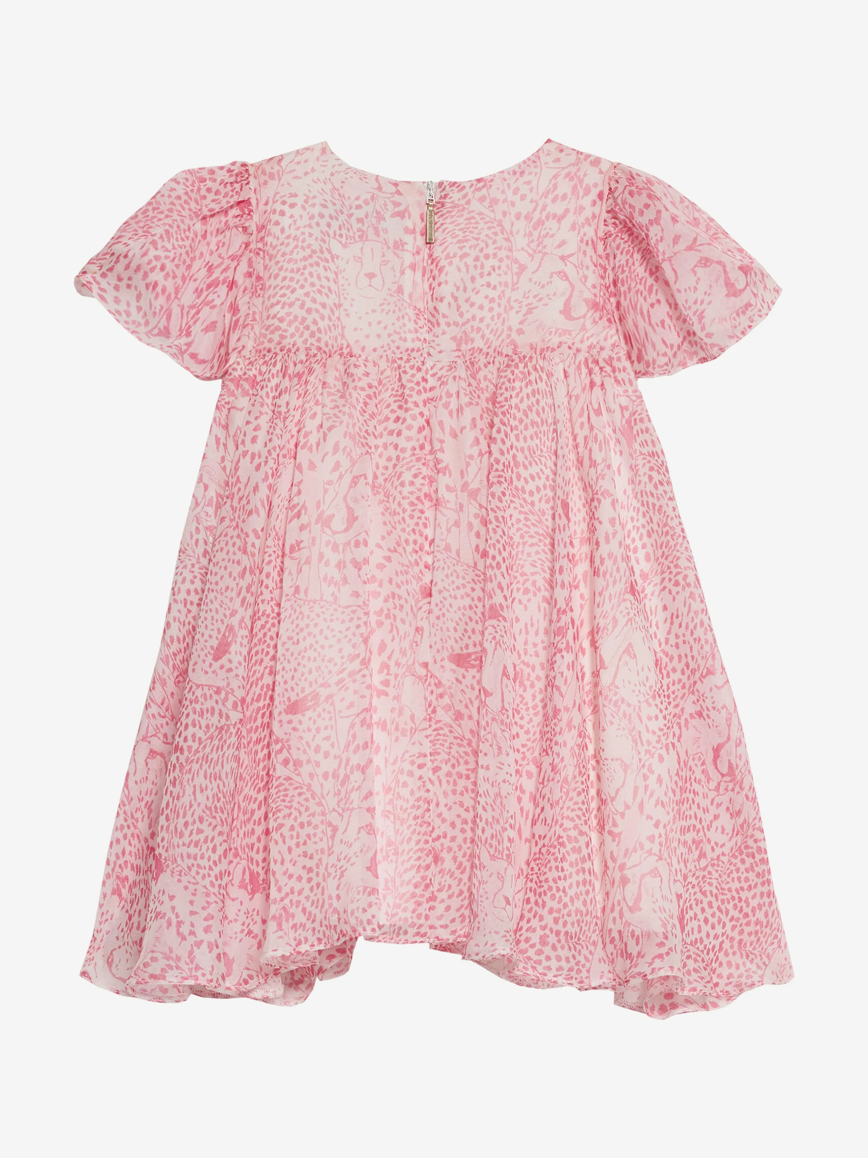 Baby Girls Silk Dress in Pink