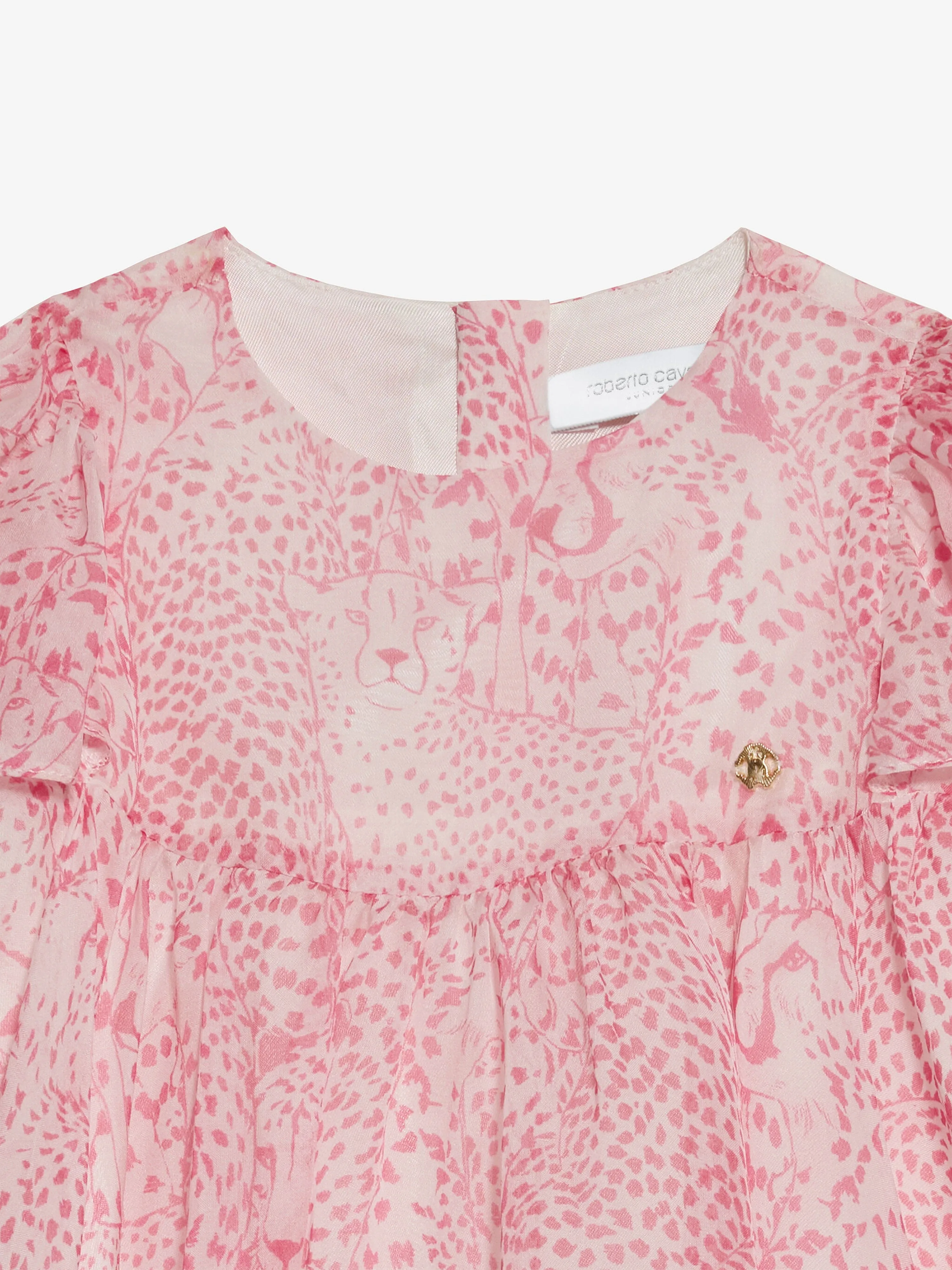 Baby Girls Silk Dress in Pink