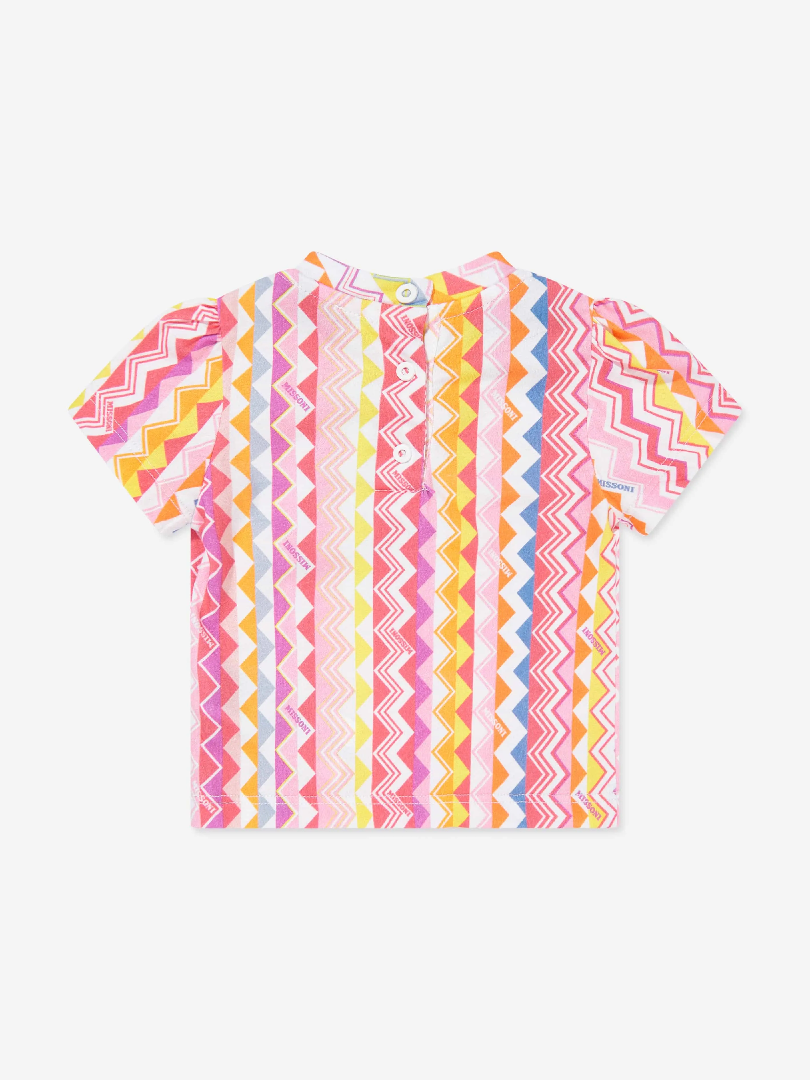 Baby Girls Zigzag T-Shirt in Multicolour