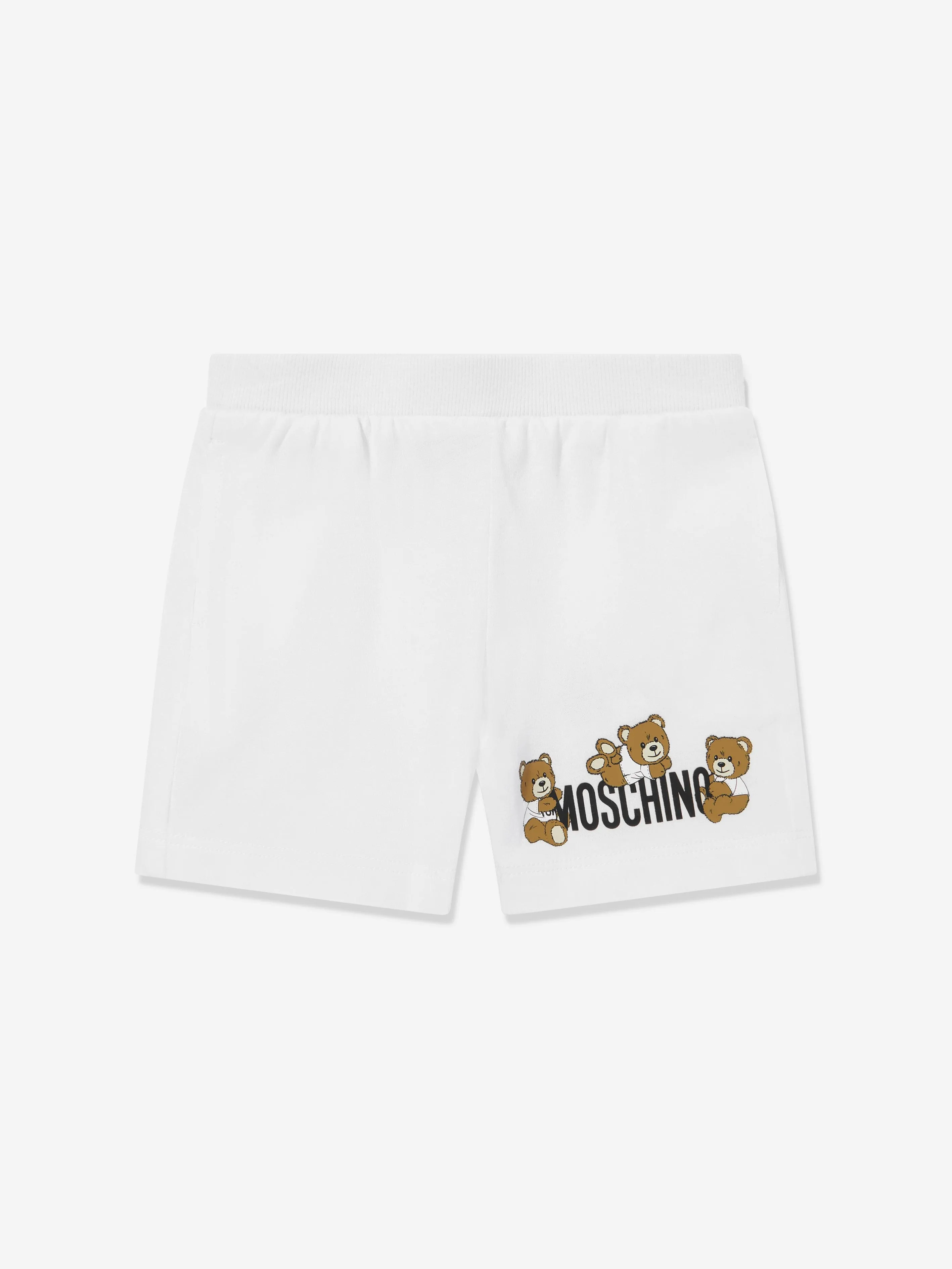 Baby Teddy Bear Logo Short Set in Red