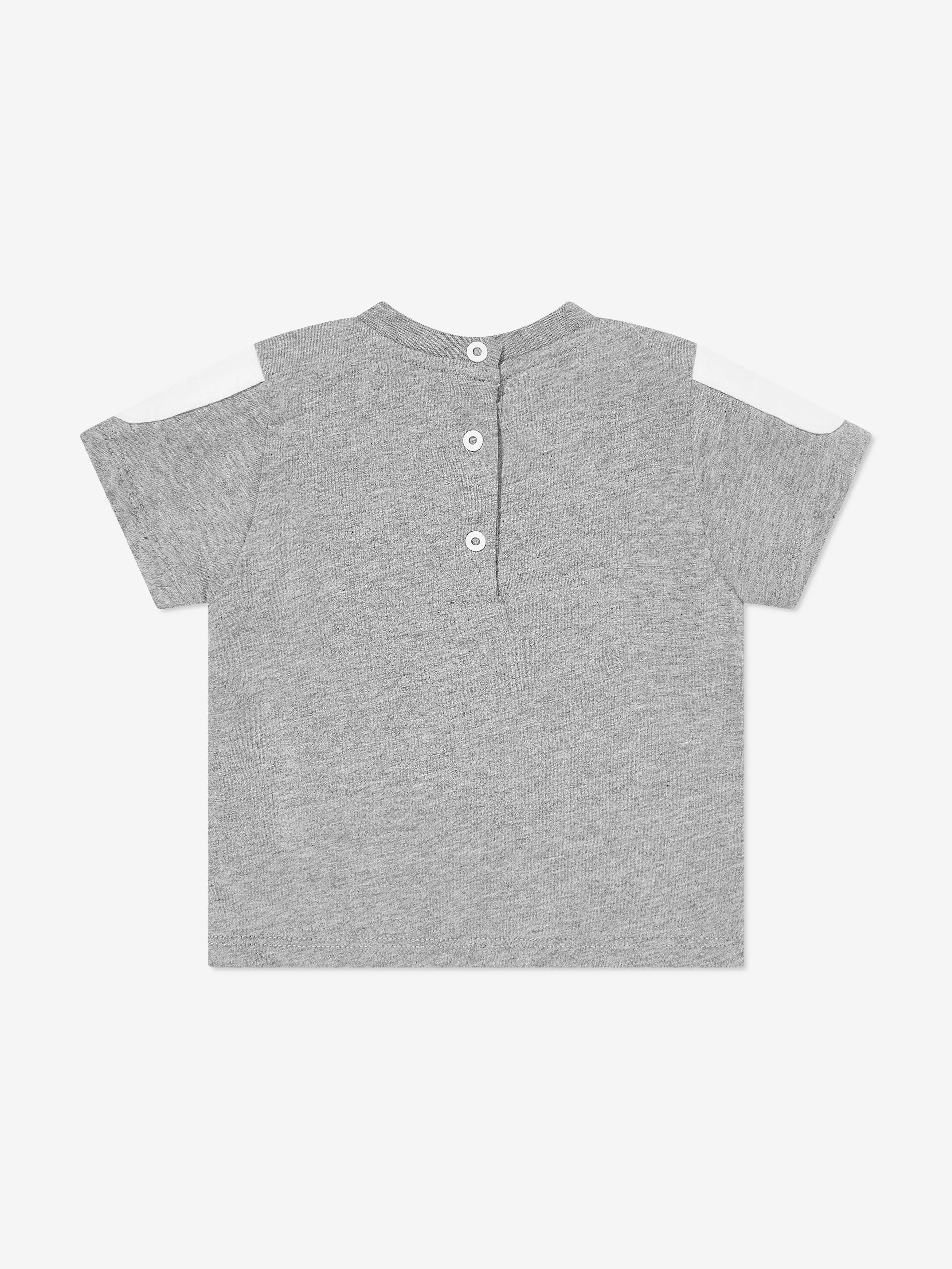 Balmain Baby Boys Logo T-Shirt in Grey
