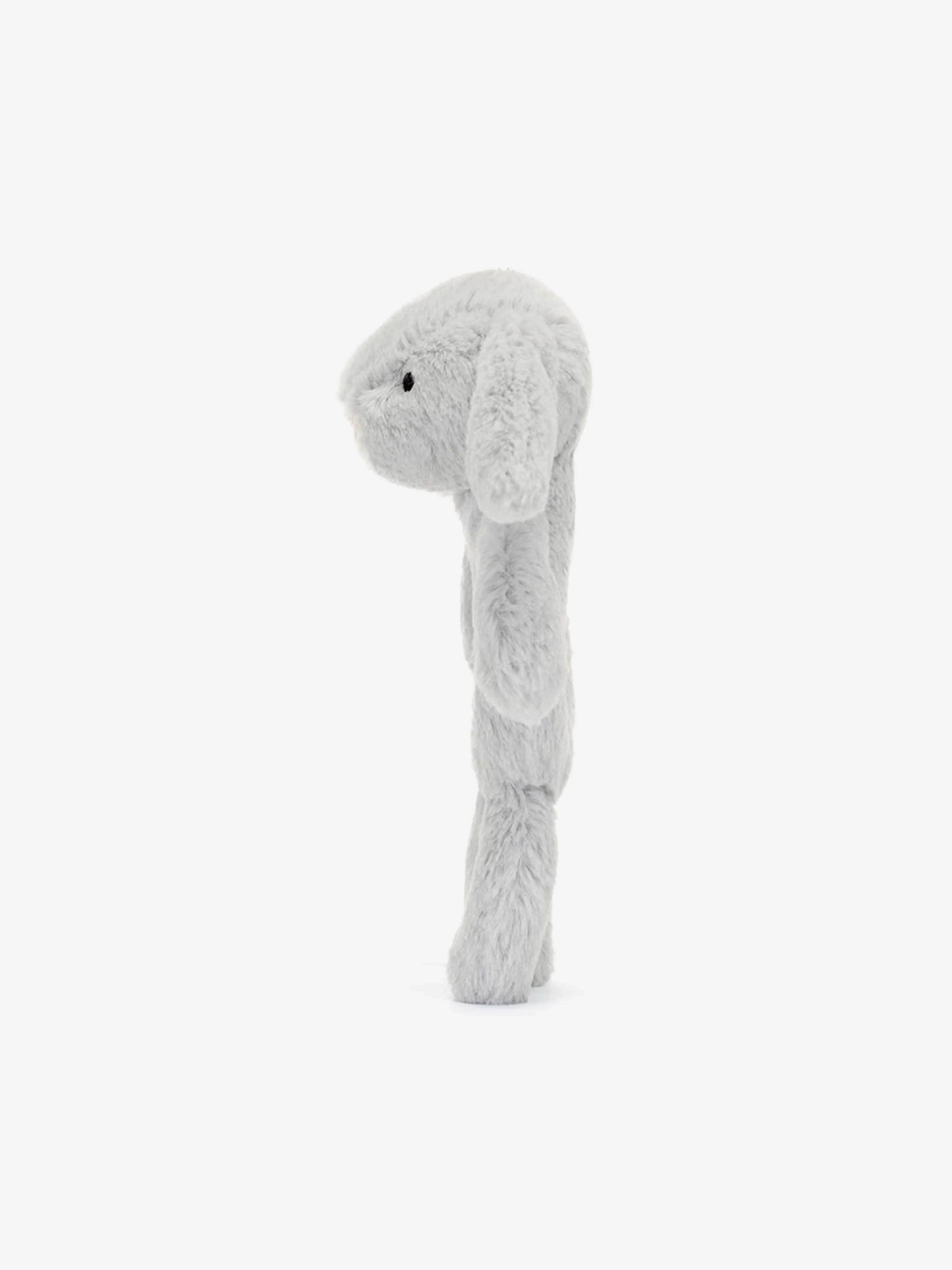 Bashful Silver Bunny Ring Rattle in Silver (18cm)