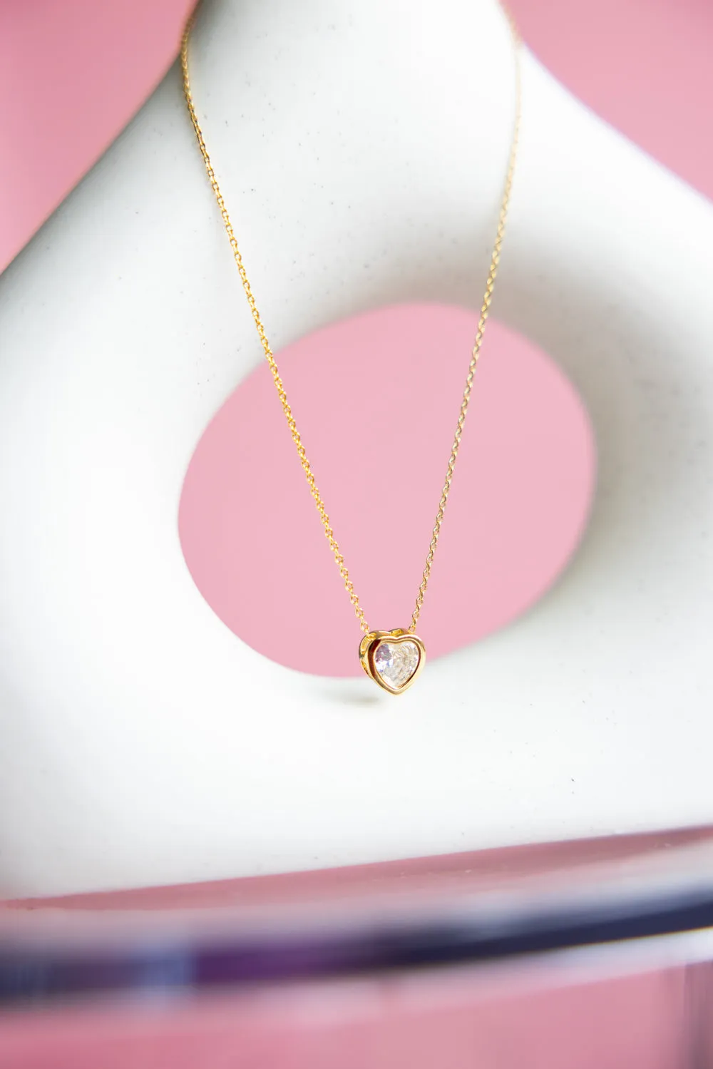 Big Heart Necklace in Gold | 172048-GD