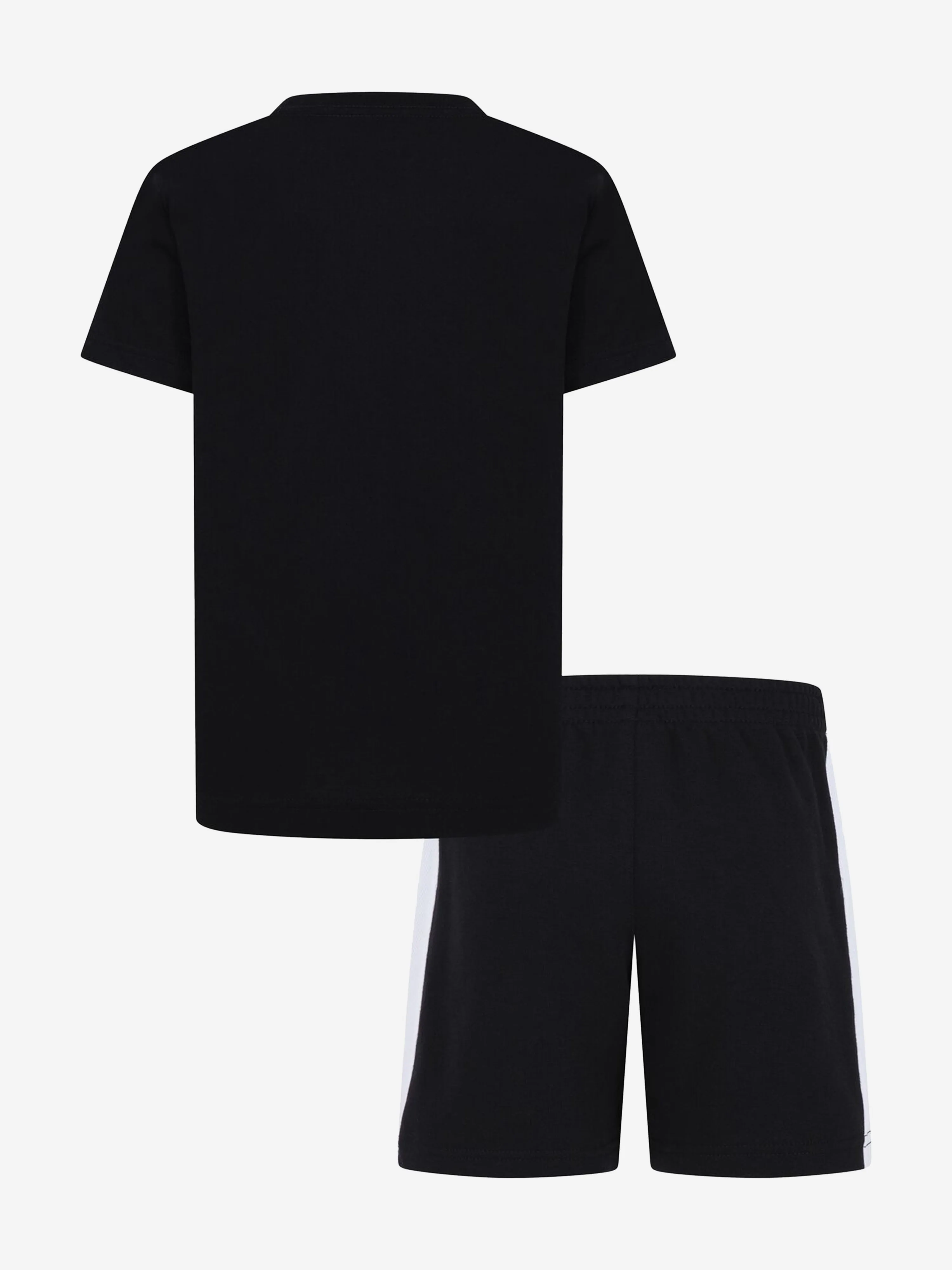 Boys Basketball Fire Short Set in Black