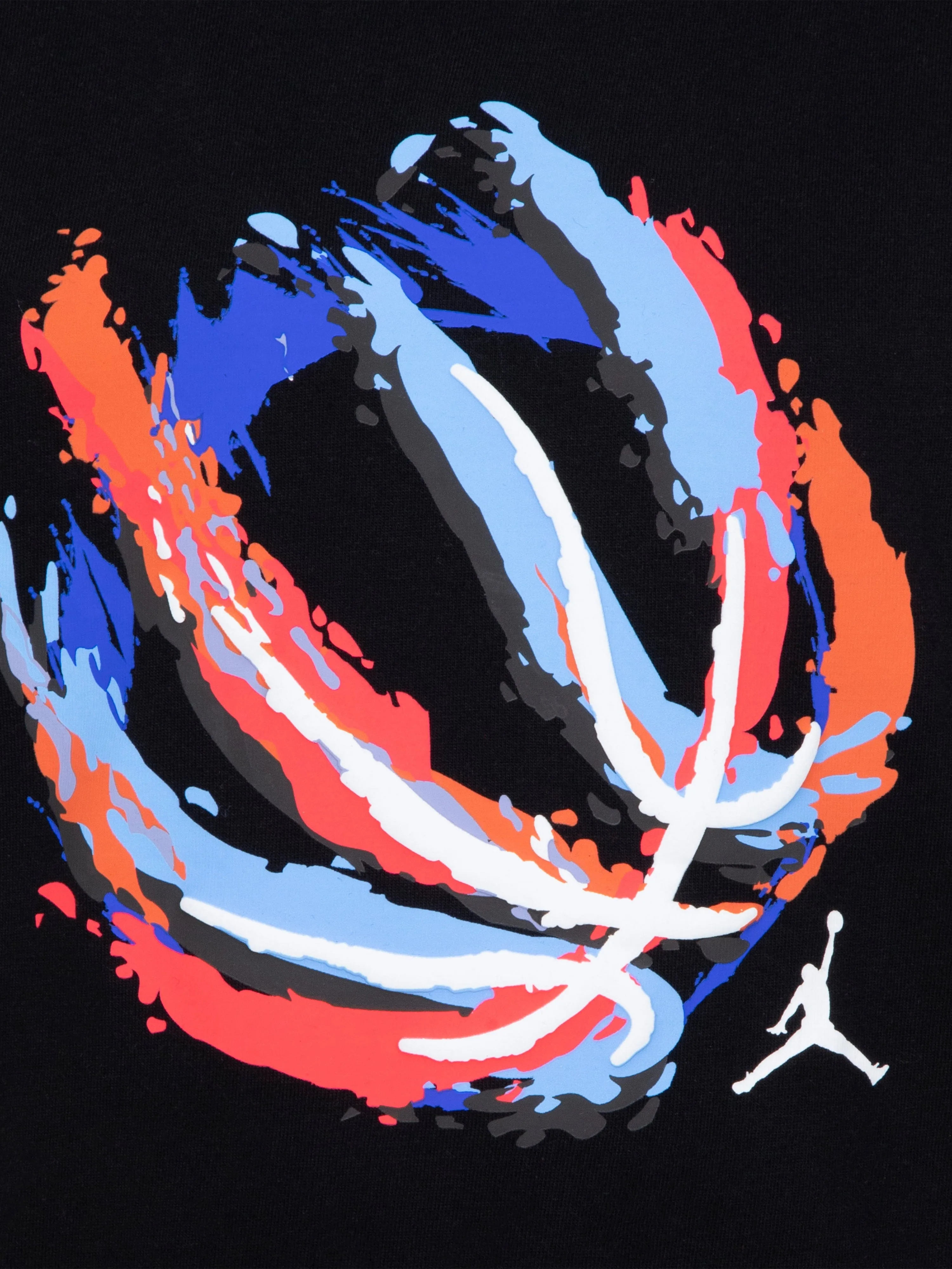 Boys Basketball Fire Short Set in Black
