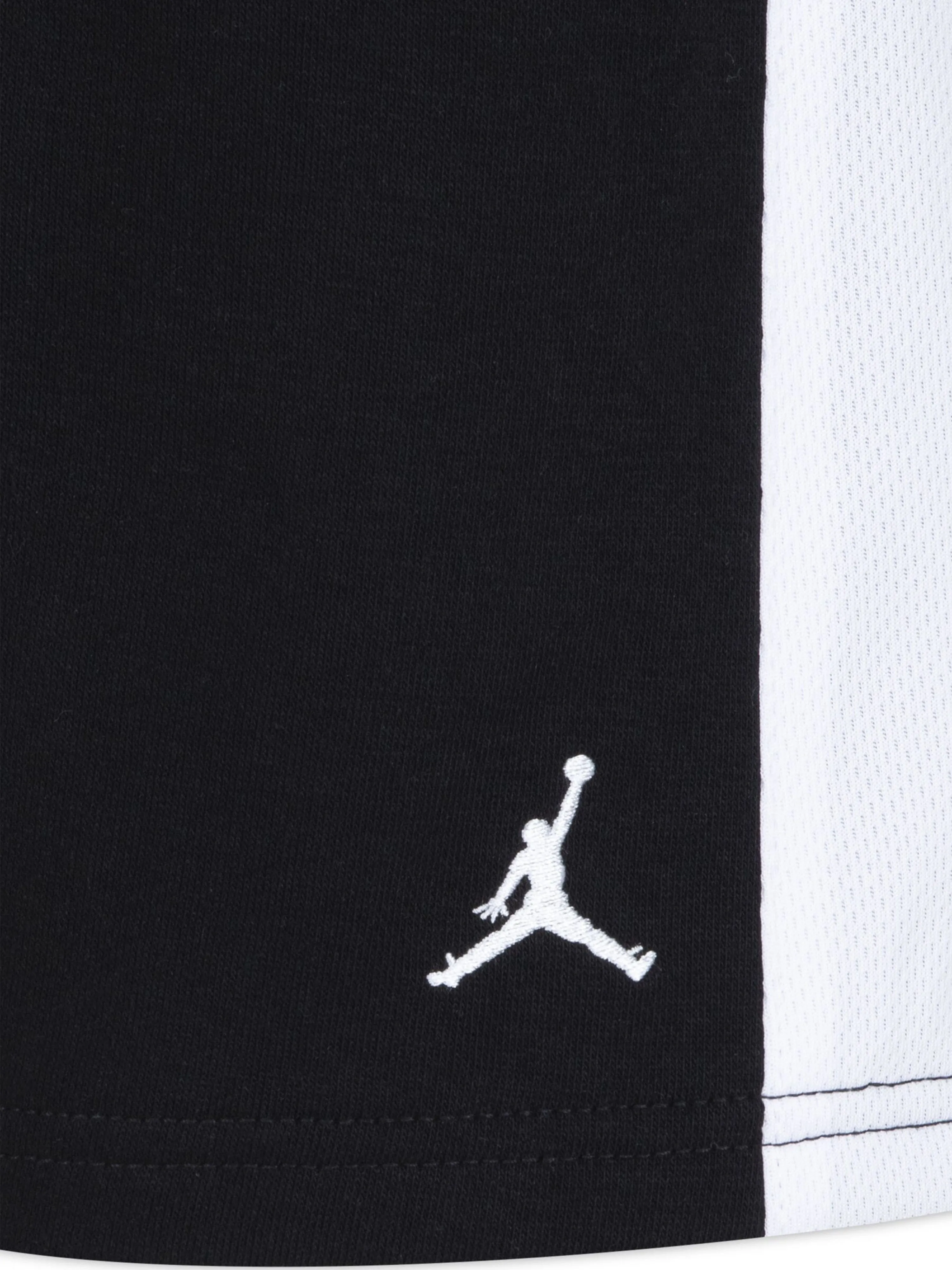 Boys Basketball Fire Short Set in Black