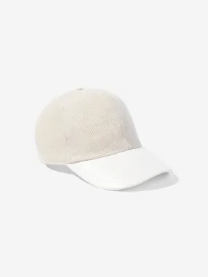 Boys Linen and Cotton Cap in Beige