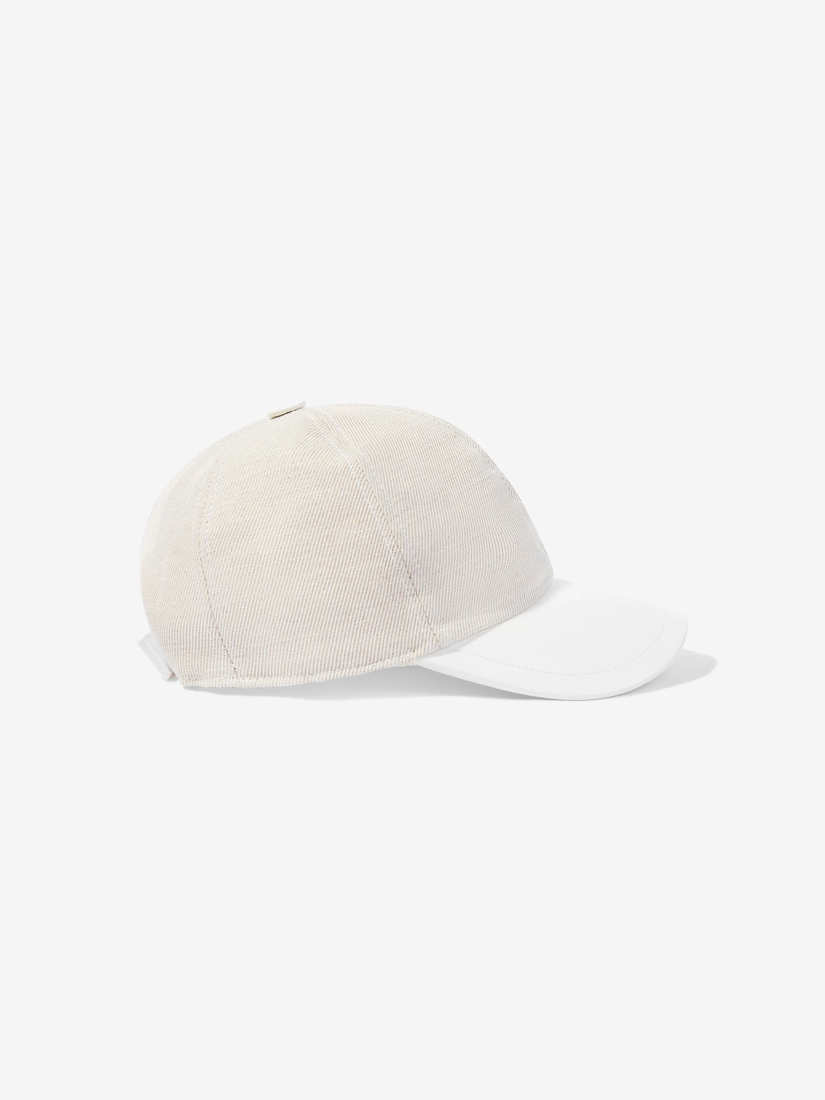 Boys Linen and Cotton Cap in Beige