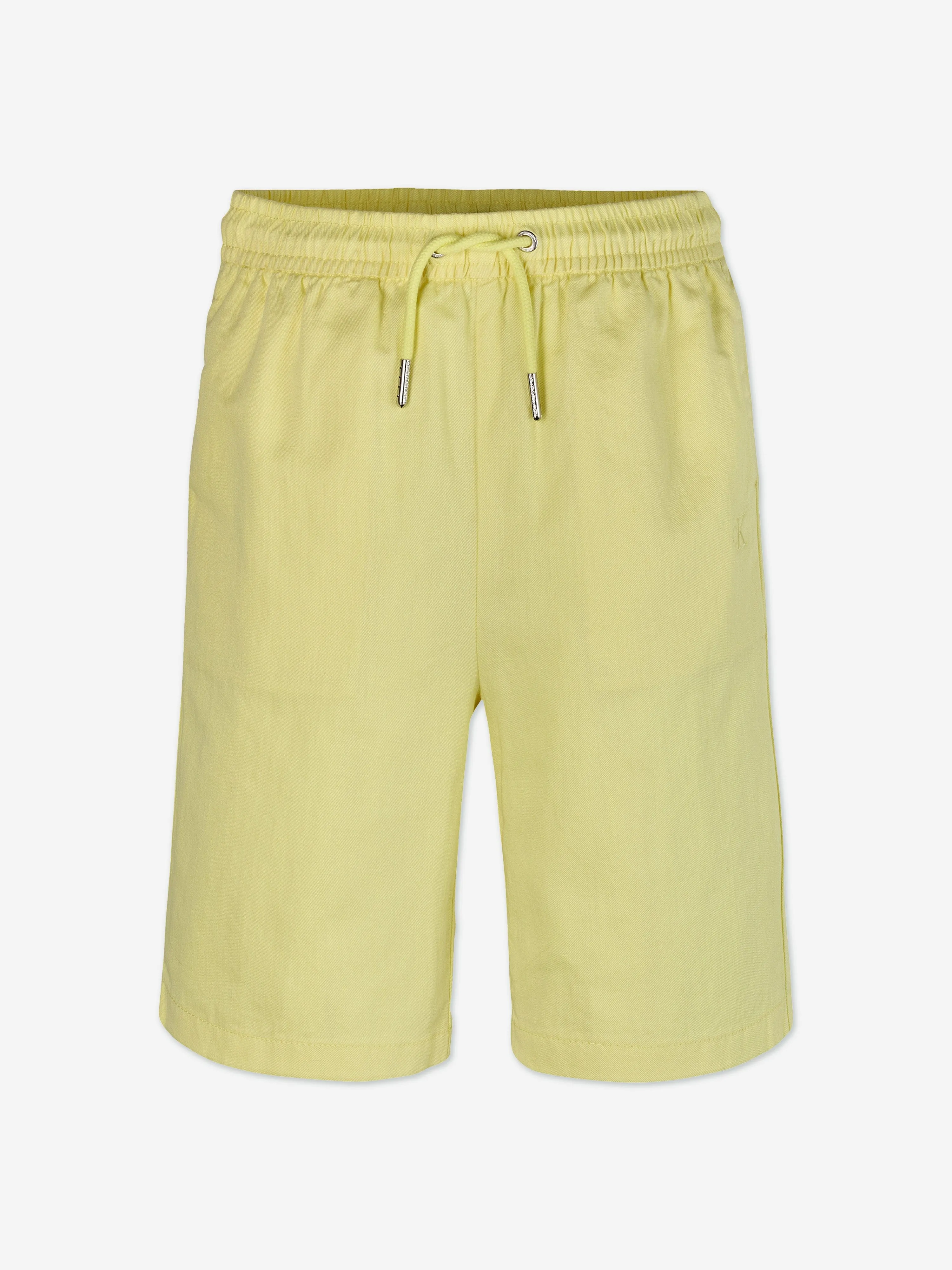 Boys Linen Relaxed Shorts in Yellow