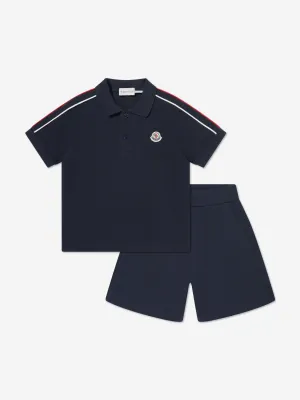 Boys Logo Short Set in Navy