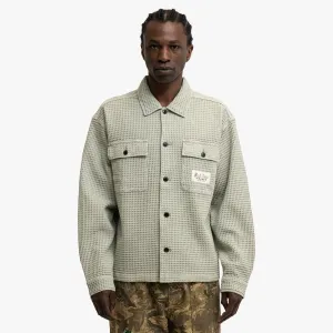 Brain Dead Waffle Button Shirt Stone
