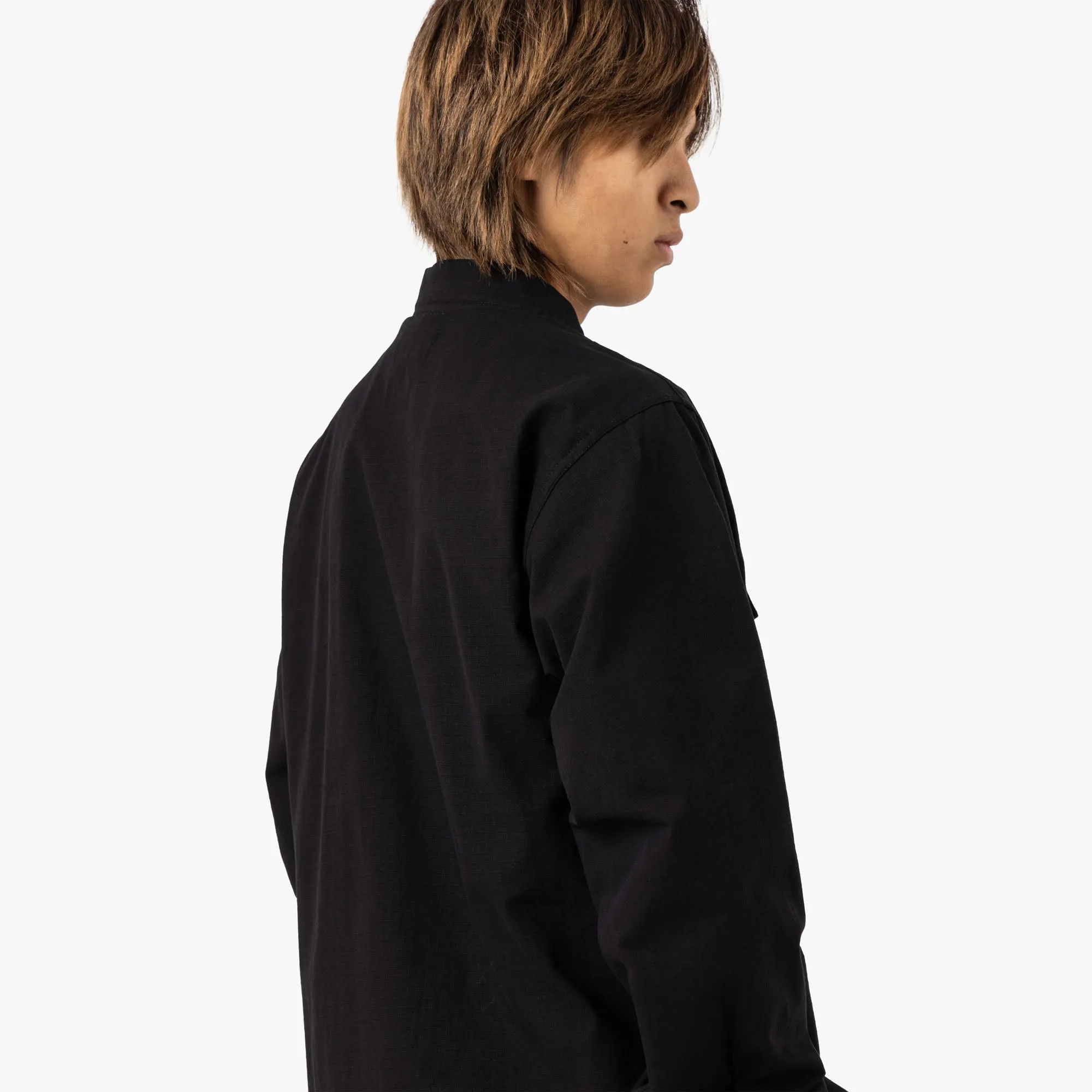 Brother Brother Military Souvenir Zip Shirt / Black