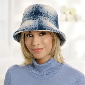 Brushed Plaid Bucket Hat
