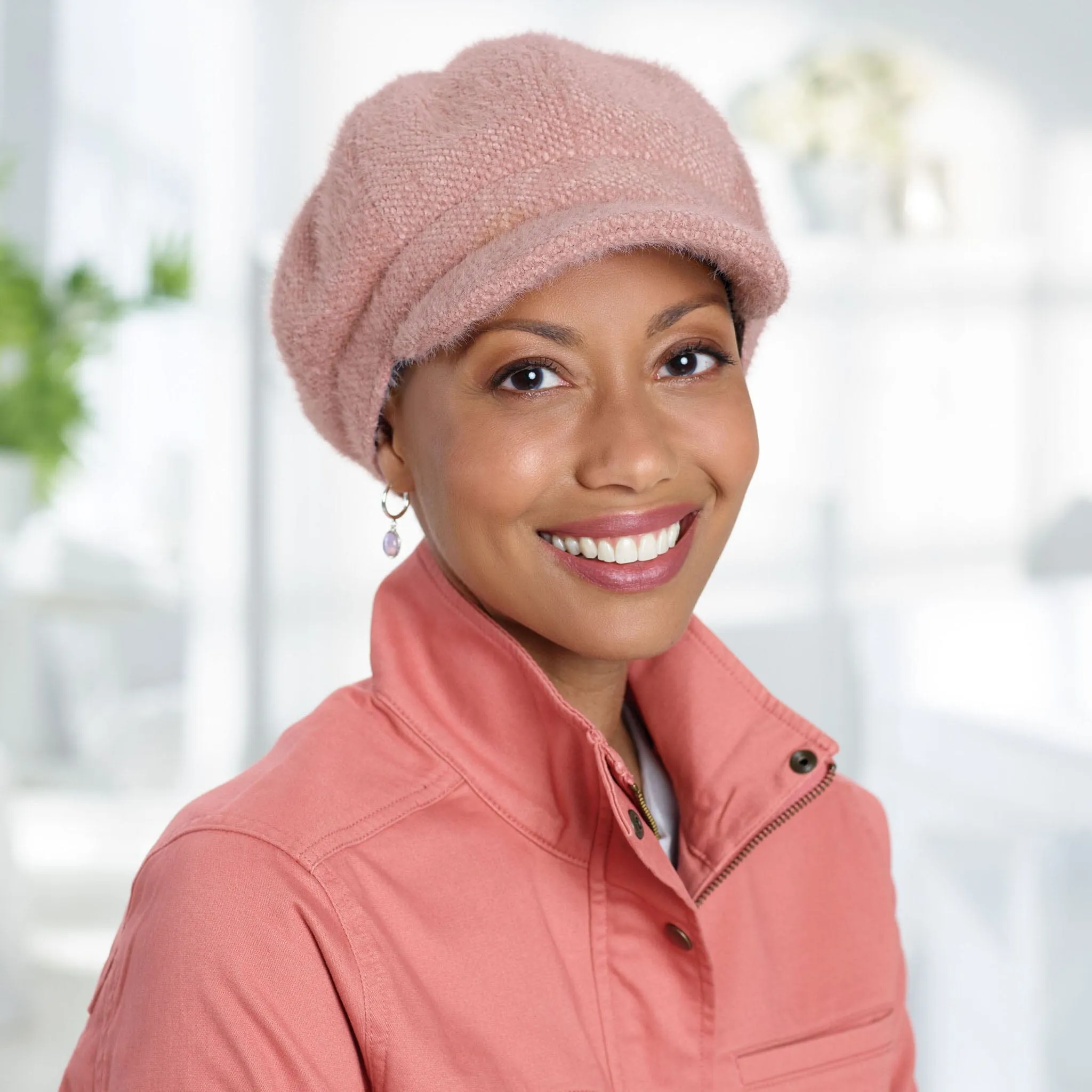 Chenille Feather Yarn Cabbie