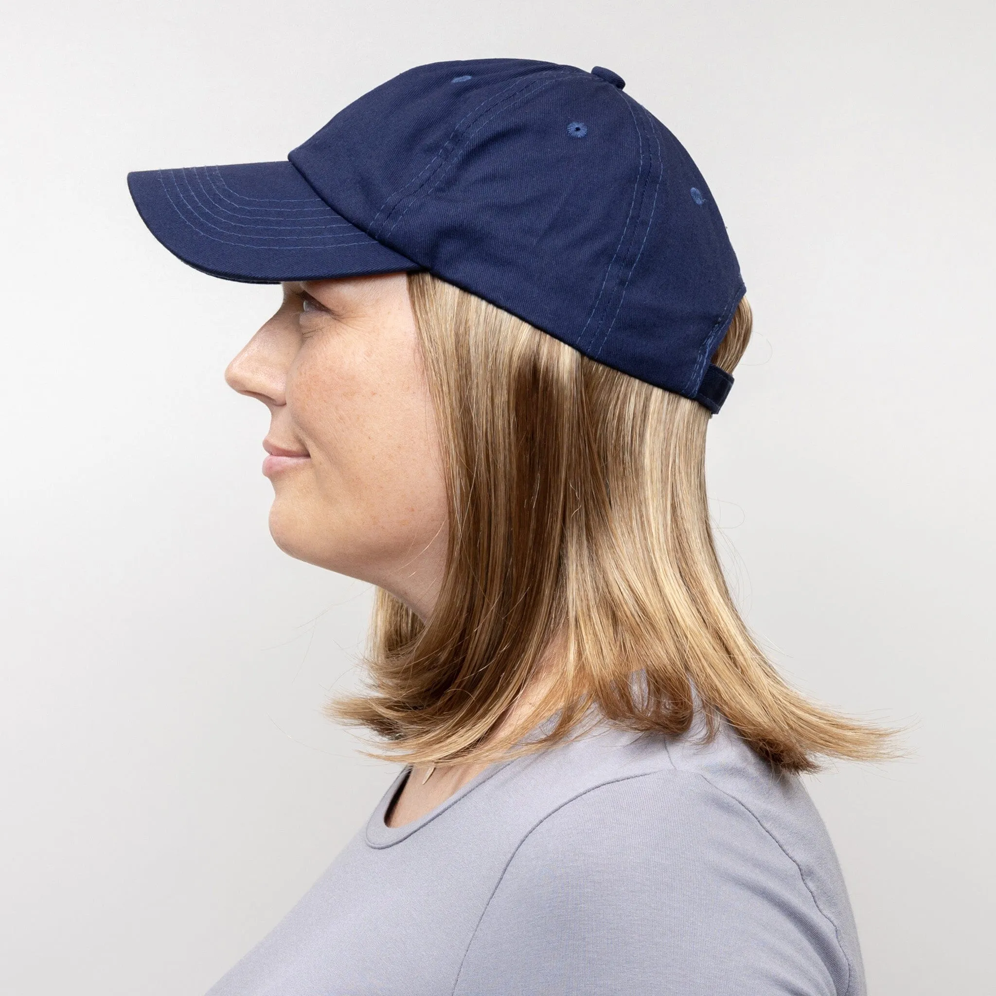 Classic Wig with Navy Hat