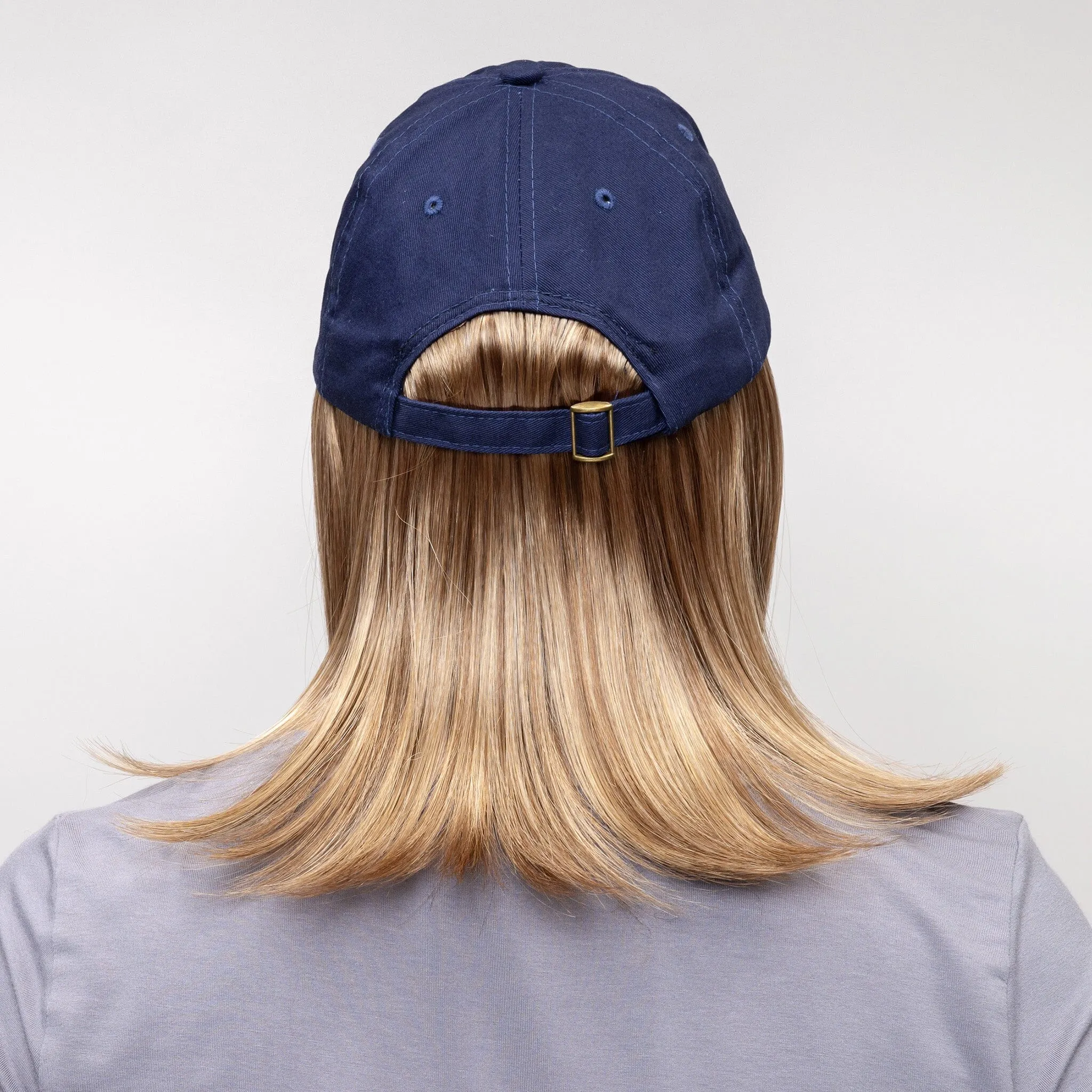Classic Wig with Navy Hat