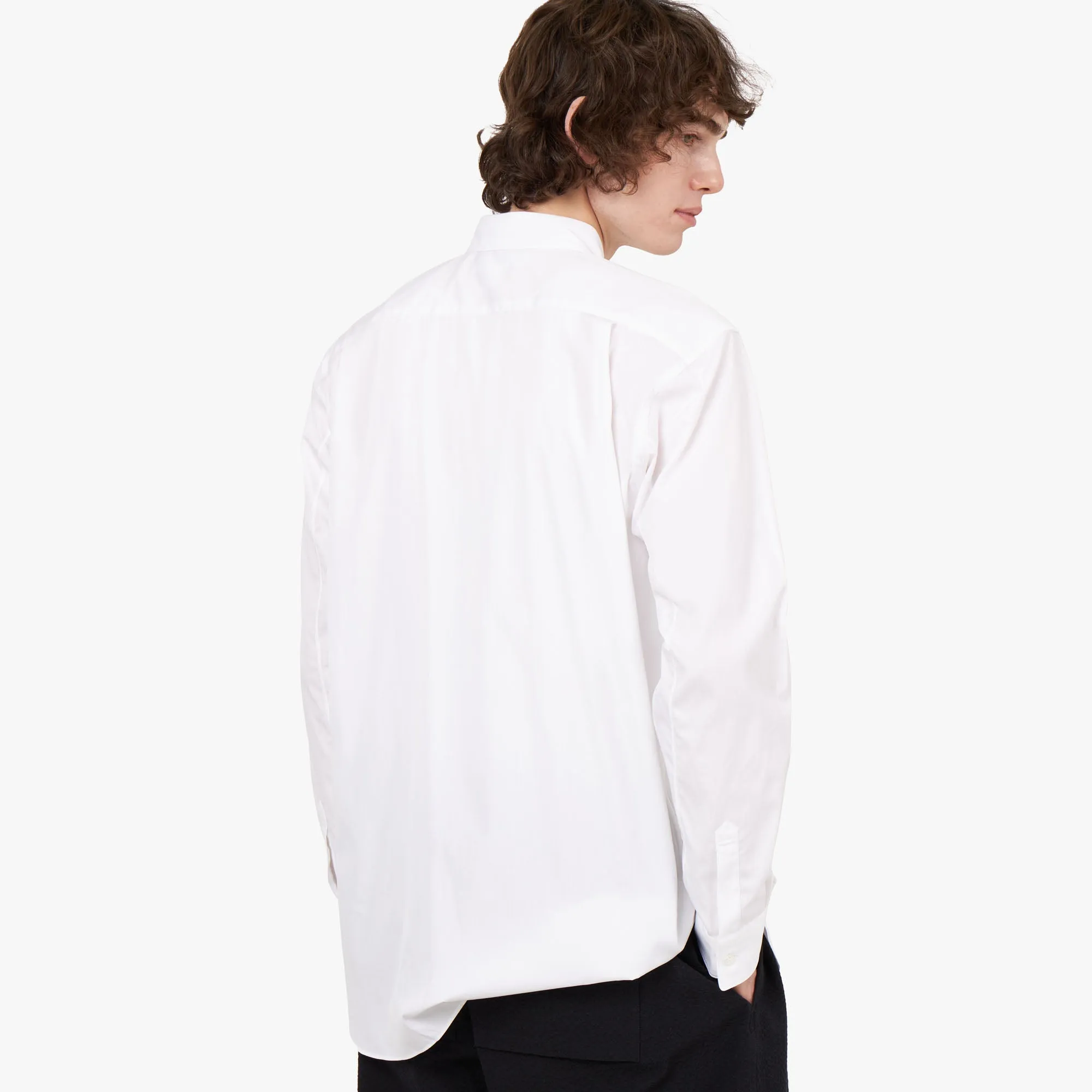 COMME des GARÇONS SHIRT Oversized Pocket Shirt / White