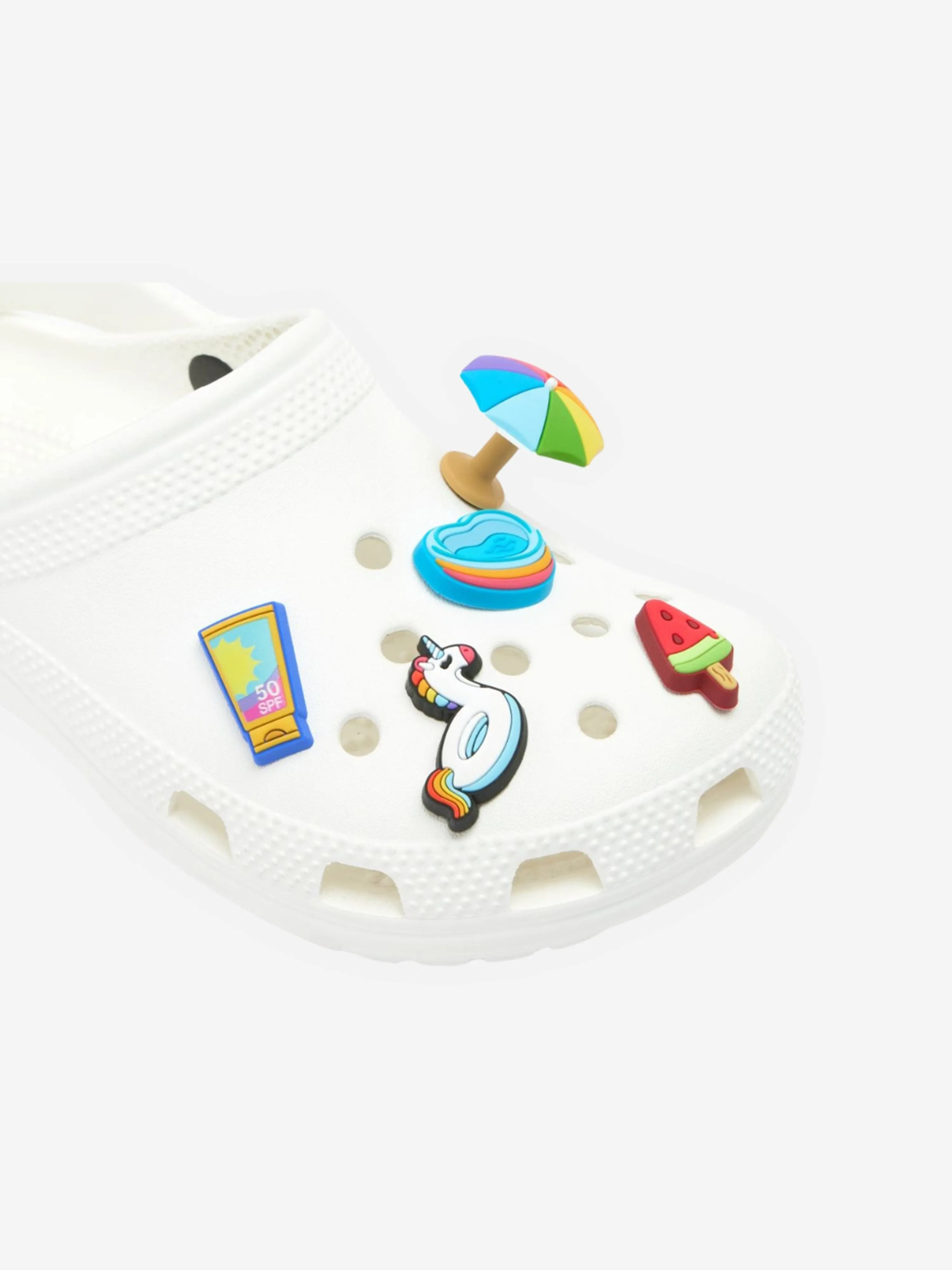 Crocs Girls Summer 4EVER Jibbitz Charm 5 Pack in Multicolour