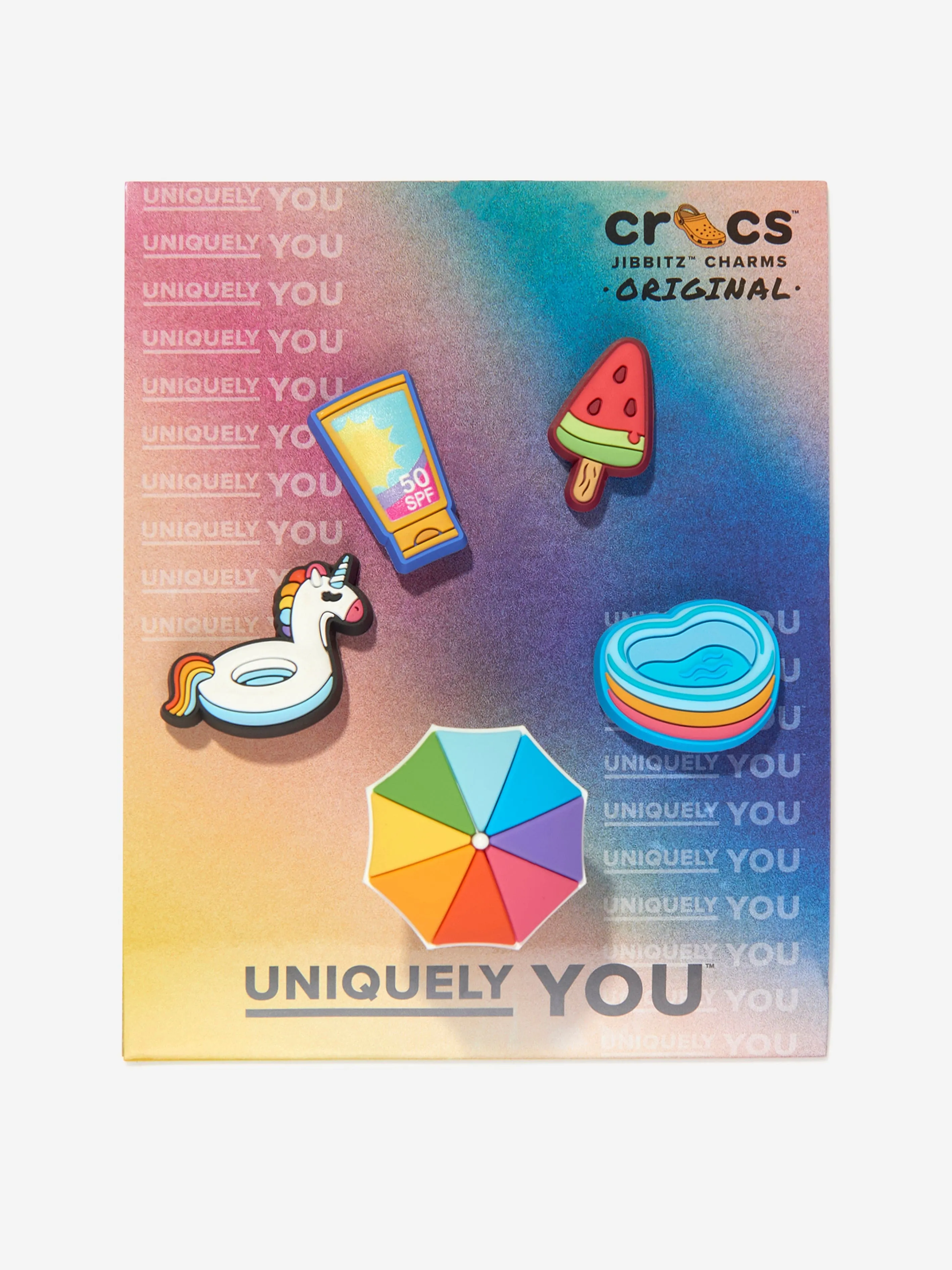 Crocs Girls Summer 4EVER Jibbitz Charm 5 Pack in Multicolour