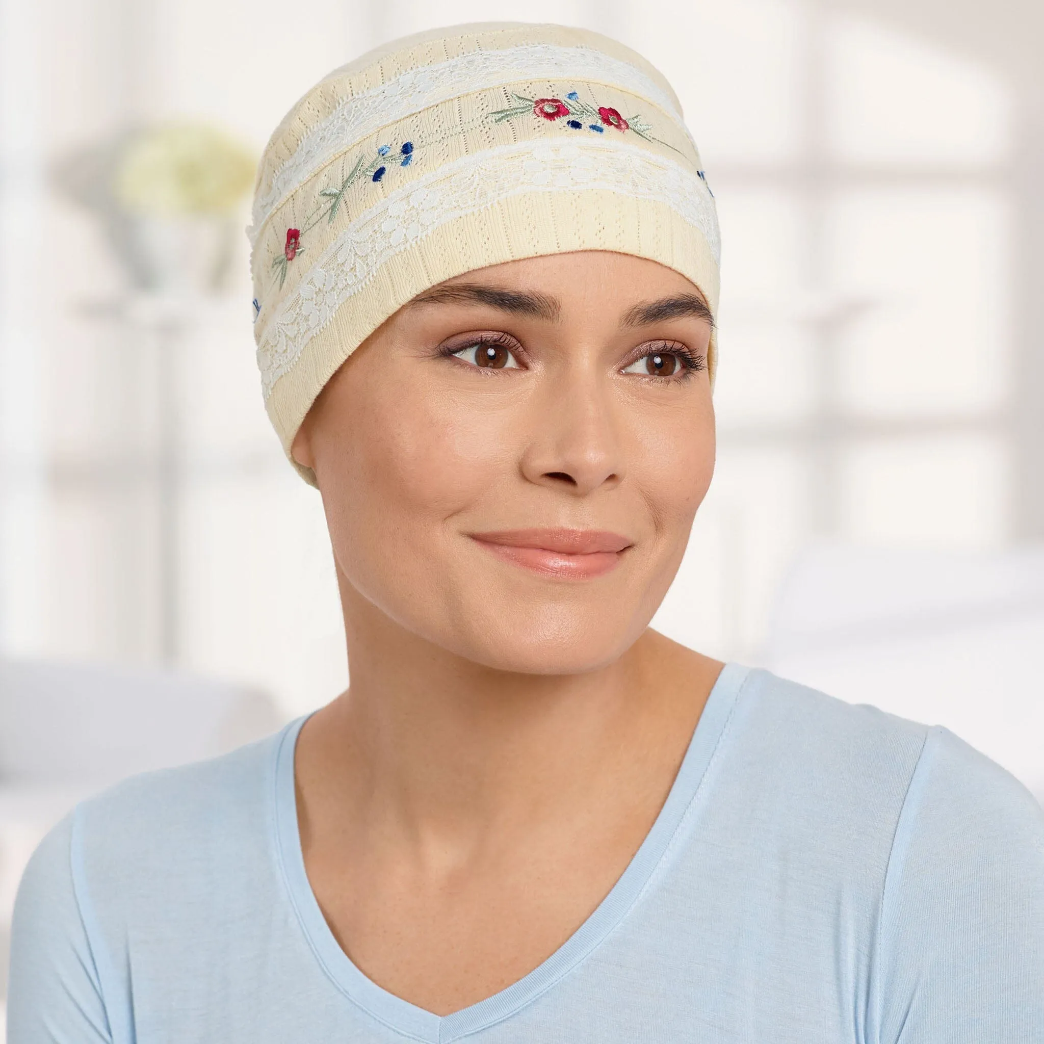 Embroidered Sleep Cap