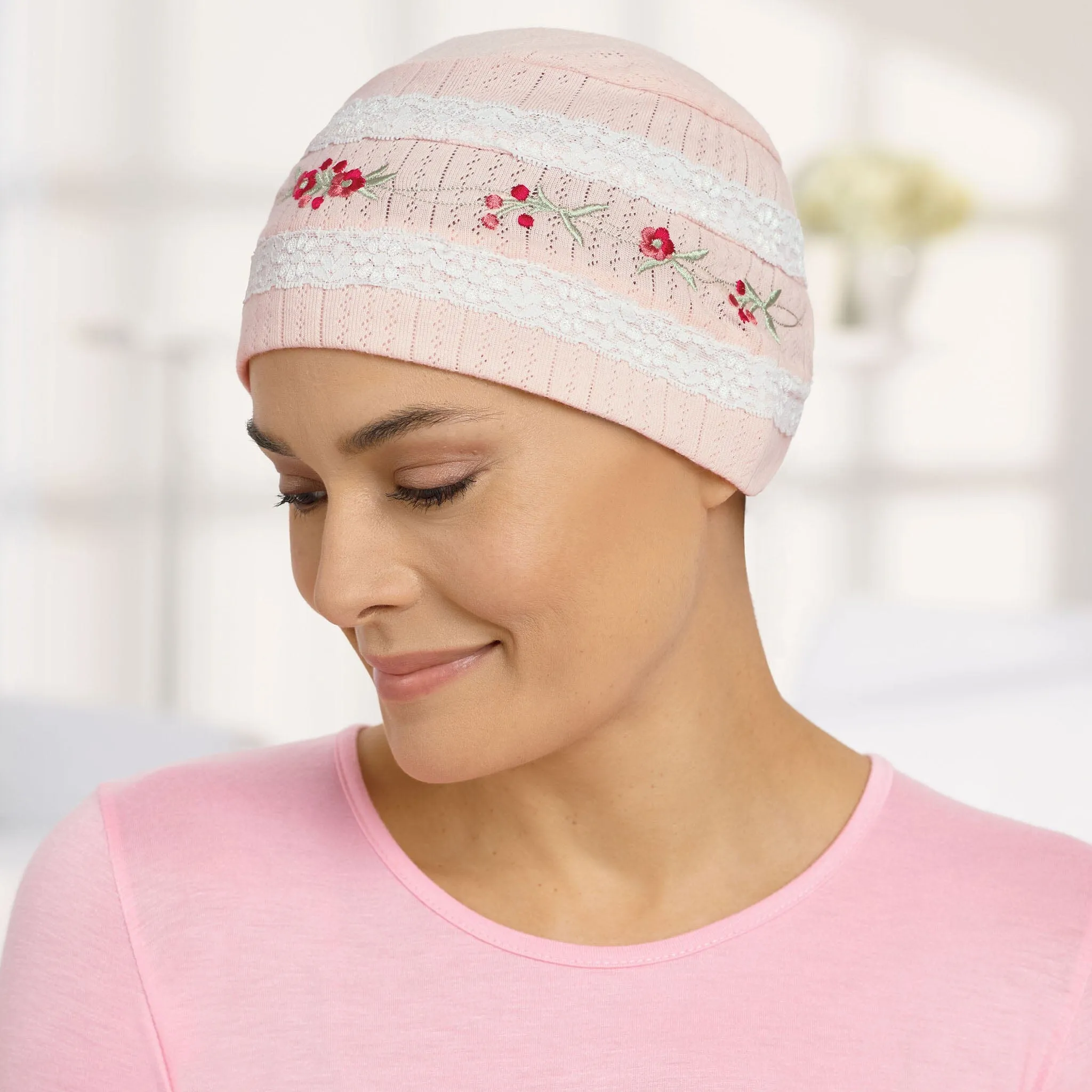 Embroidered Sleep Cap