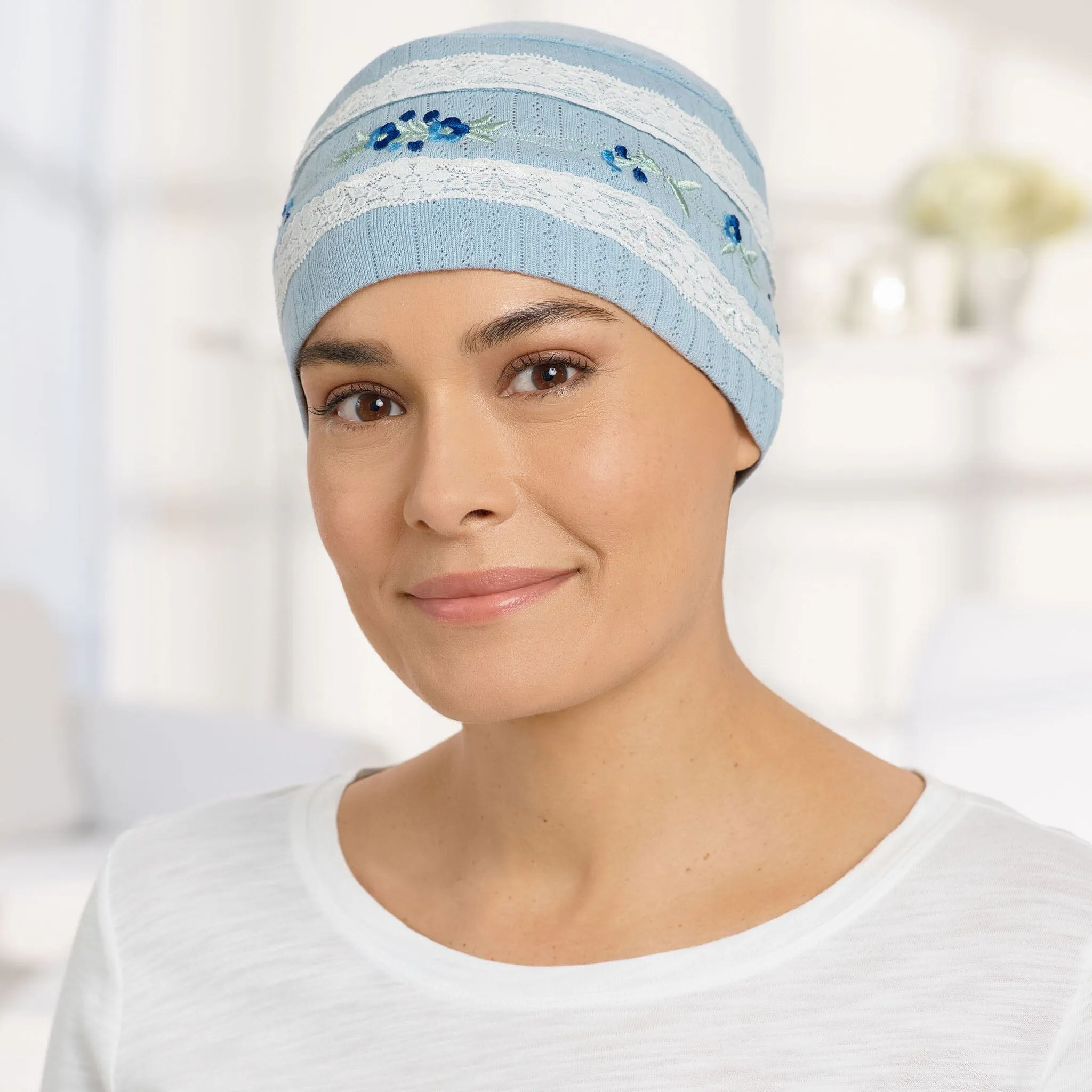 Embroidered Sleep Cap