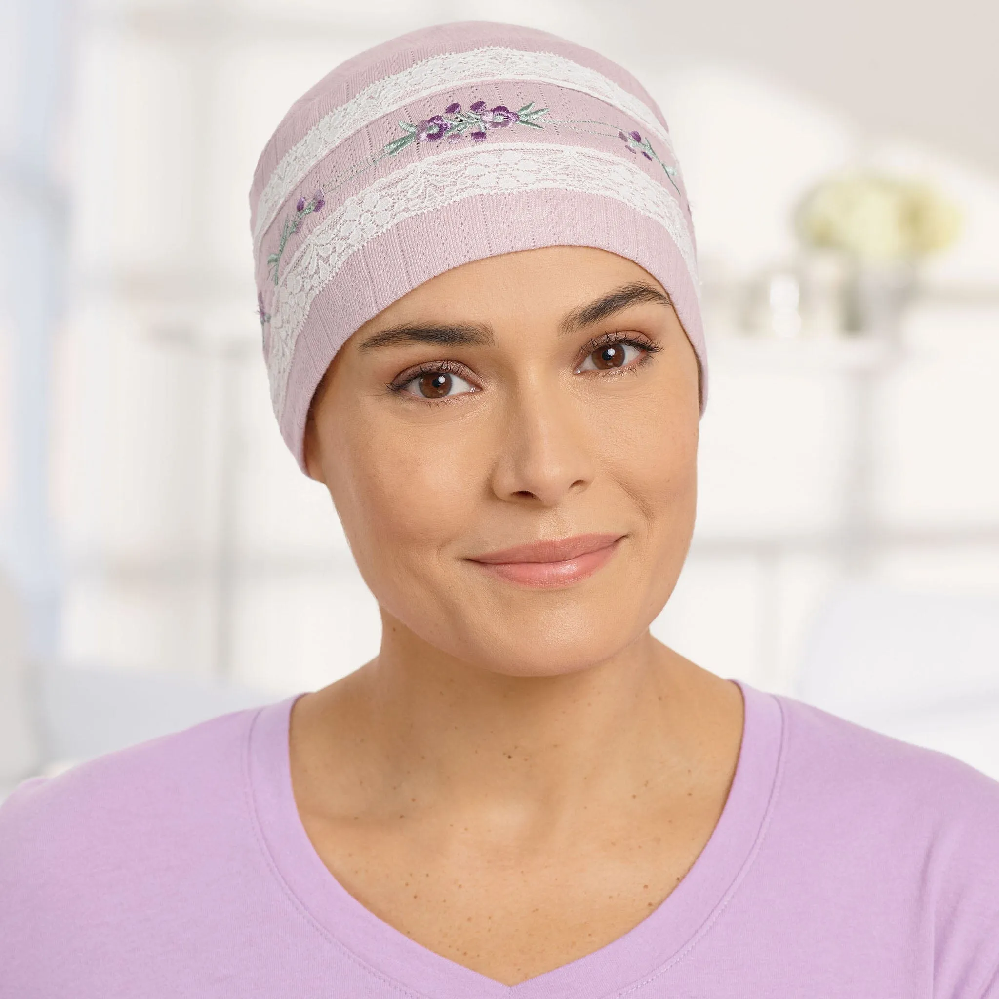 Embroidered Sleep Cap
