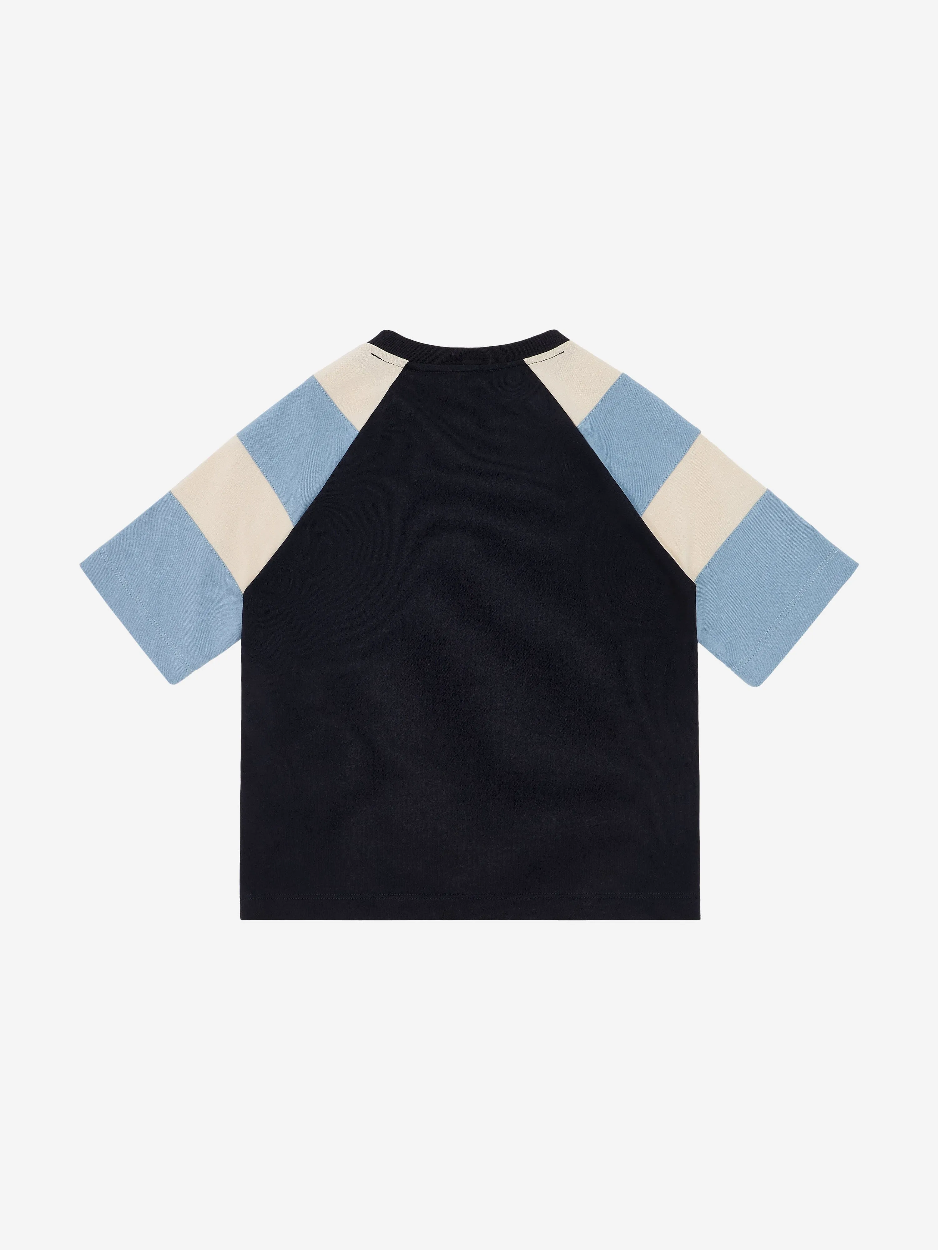 Emporio Armani Boys Colourblock T-Shirt in Navy