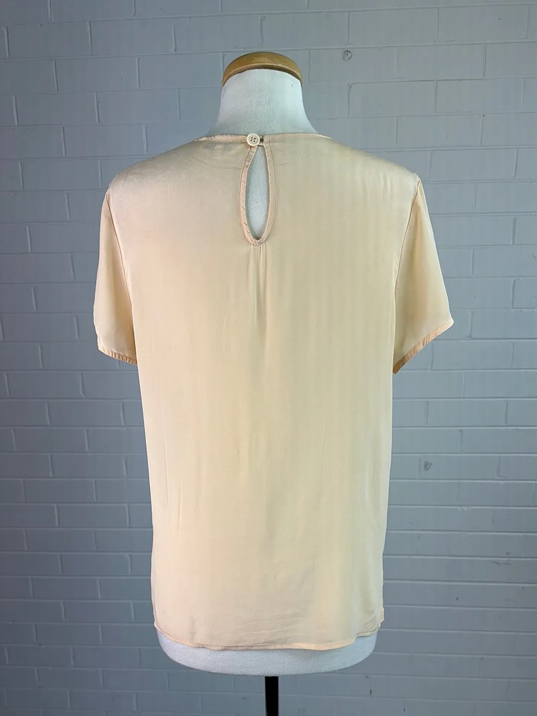 Errenno | Milan | vintage 90's | top | size 12 | cap sleeve | 100% silk | made in Italy