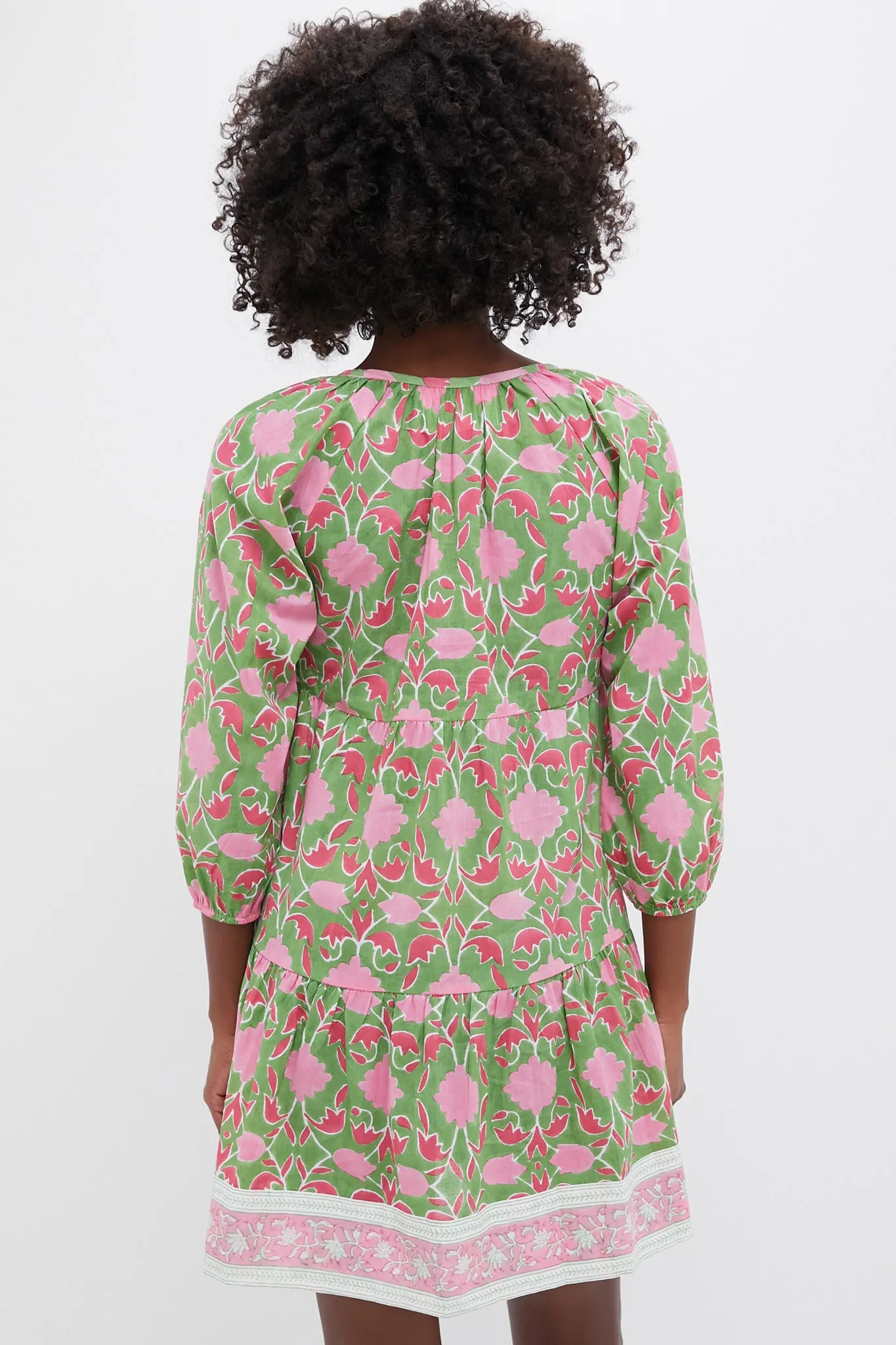 Exclusive Celery Lisbon Print Priya Dress