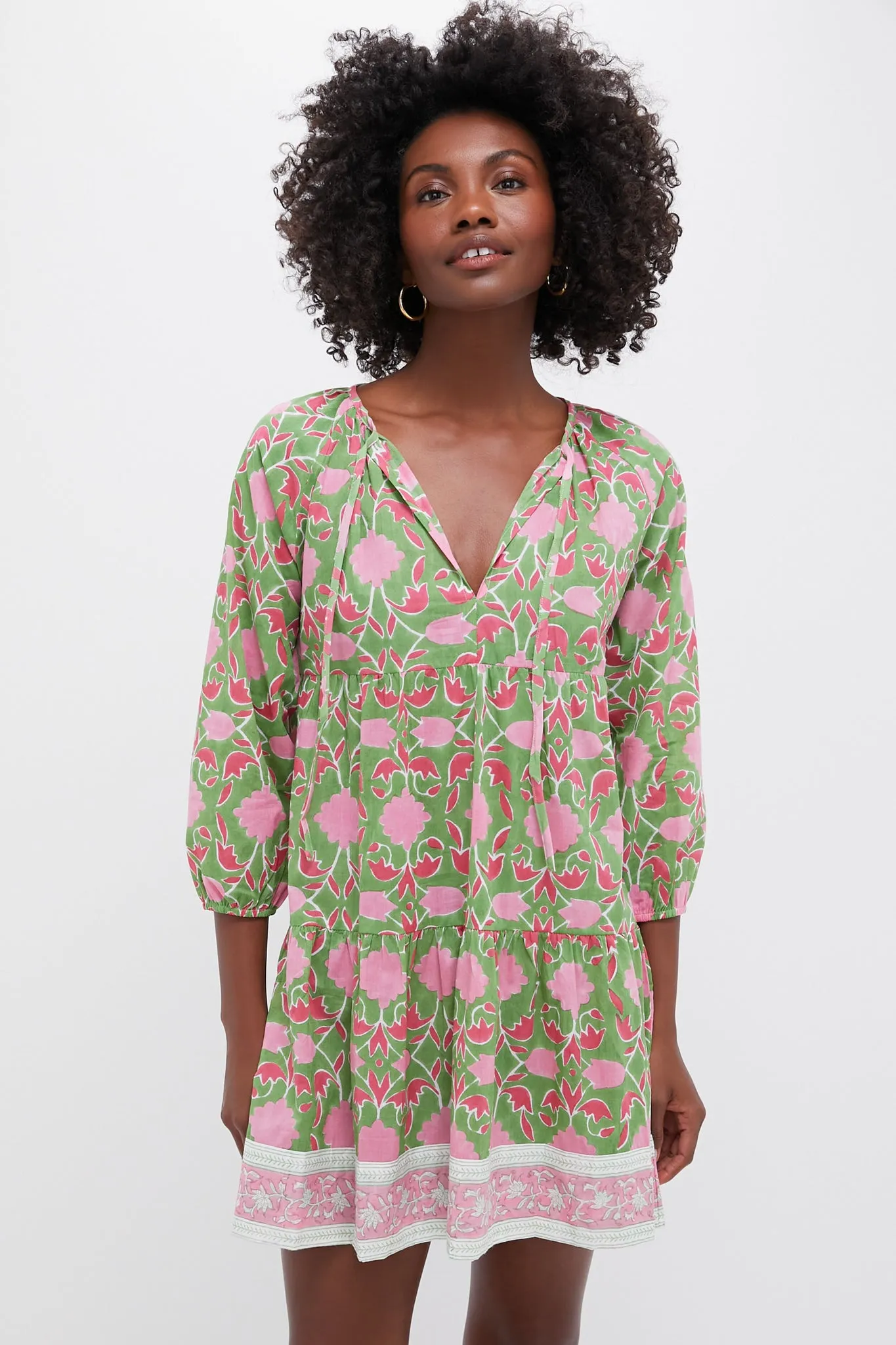 Exclusive Celery Lisbon Print Priya Dress